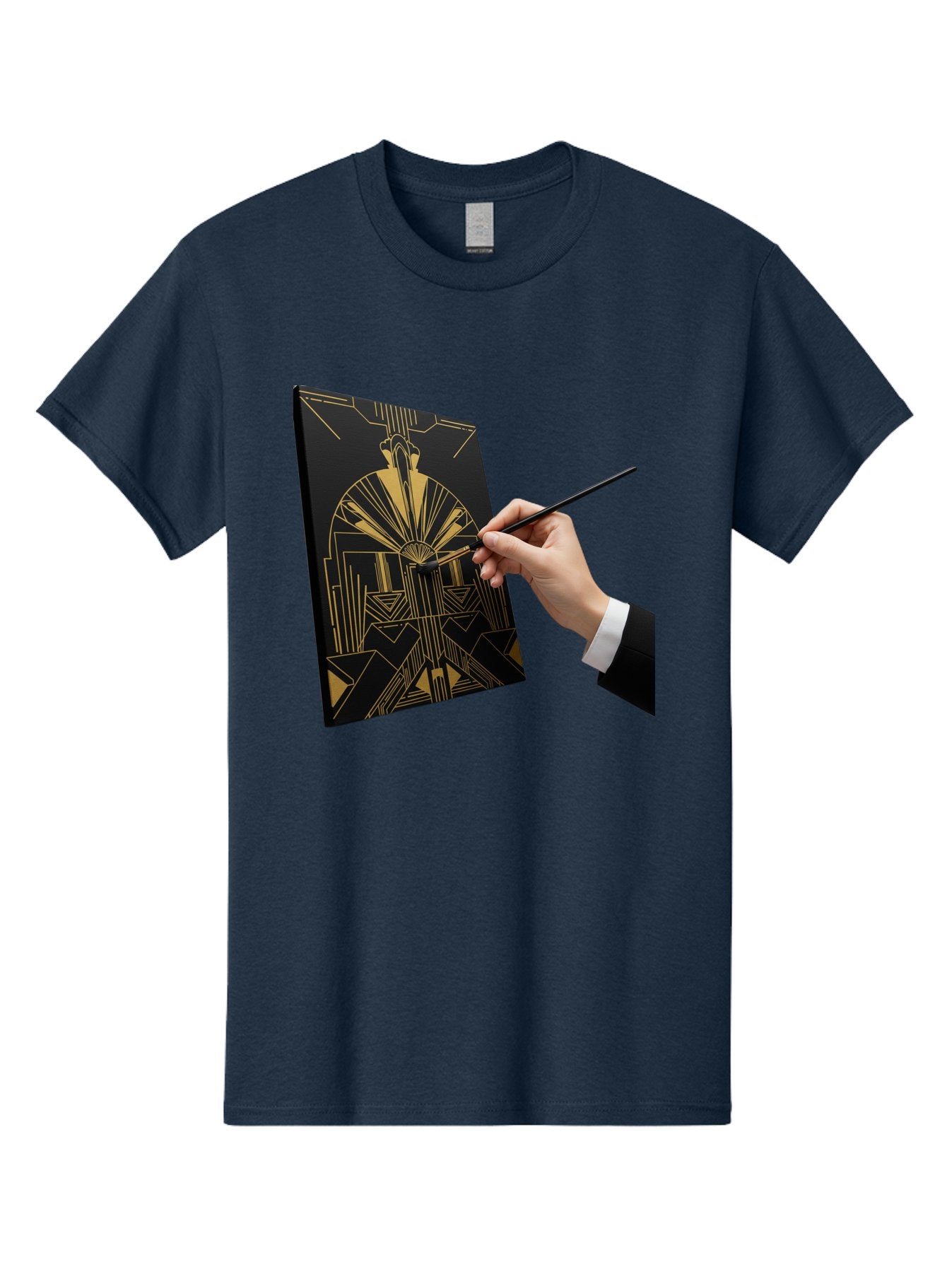 Gold-Foil-Art Men'S Graphic Tee, 100% Cotton, Comfortable Casual Summer Wear, Machine Washable, Vintage Camera, Old Camera, Antique Camera, Black Camera, Classic Photography, Photography Equipment, Nostalgic Device, Film Camera, Camera Art Bak706 5