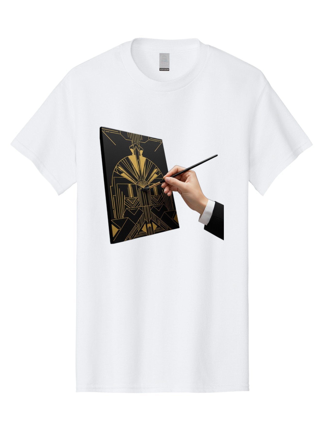 Gold-Foil-Art Men'S Graphic Tee, 100% Cotton, Comfortable Casual Summer Wear, Machine Washable, Vintage Camera, Old Camera, Antique Camera, Black Camera, Classic Photography, Photography Equipment, Nostalgic Device, Film Camera, Camera Art Bak706 13