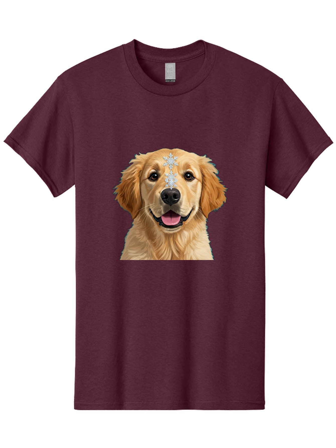 Golden-Retriever-Snowflake Men'S Graphic Tee, 100% Cotton, Comfortable Casual Summer Wear, Machine Washable, Vintage Camera, Old Camera, Antique Camera, Black Camera, Classic Photography, Photography Equipment, Nostalgic Device, Film Camera, Bak708 3