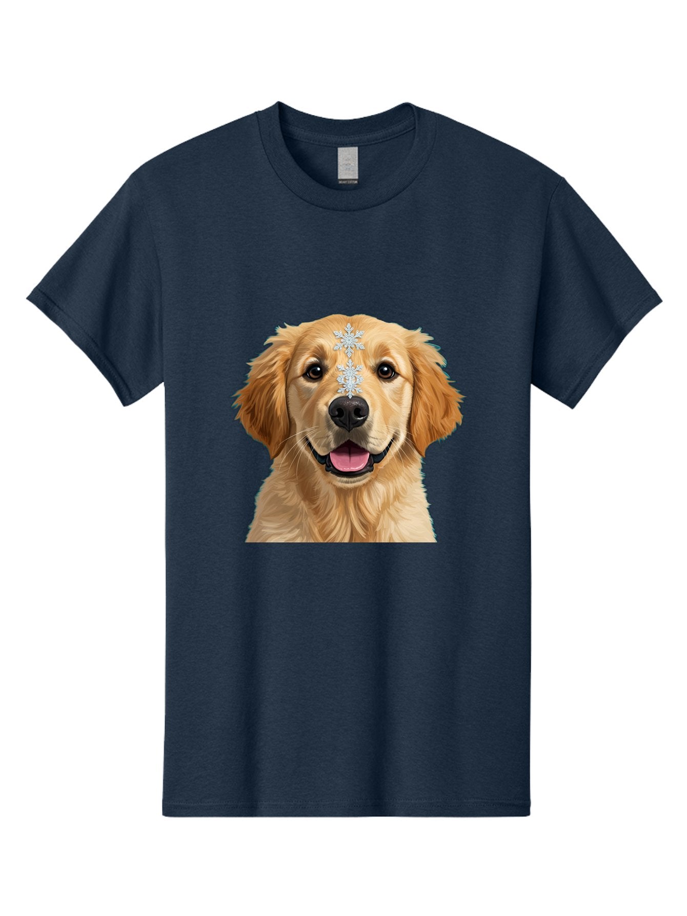 Golden-Retriever-Snowflake Men'S Graphic Tee, 100% Cotton, Comfortable Casual Summer Wear, Machine Washable, Vintage Camera, Old Camera, Antique Camera, Black Camera, Classic Photography, Photography Equipment, Nostalgic Device, Film Camera, Bak708 9