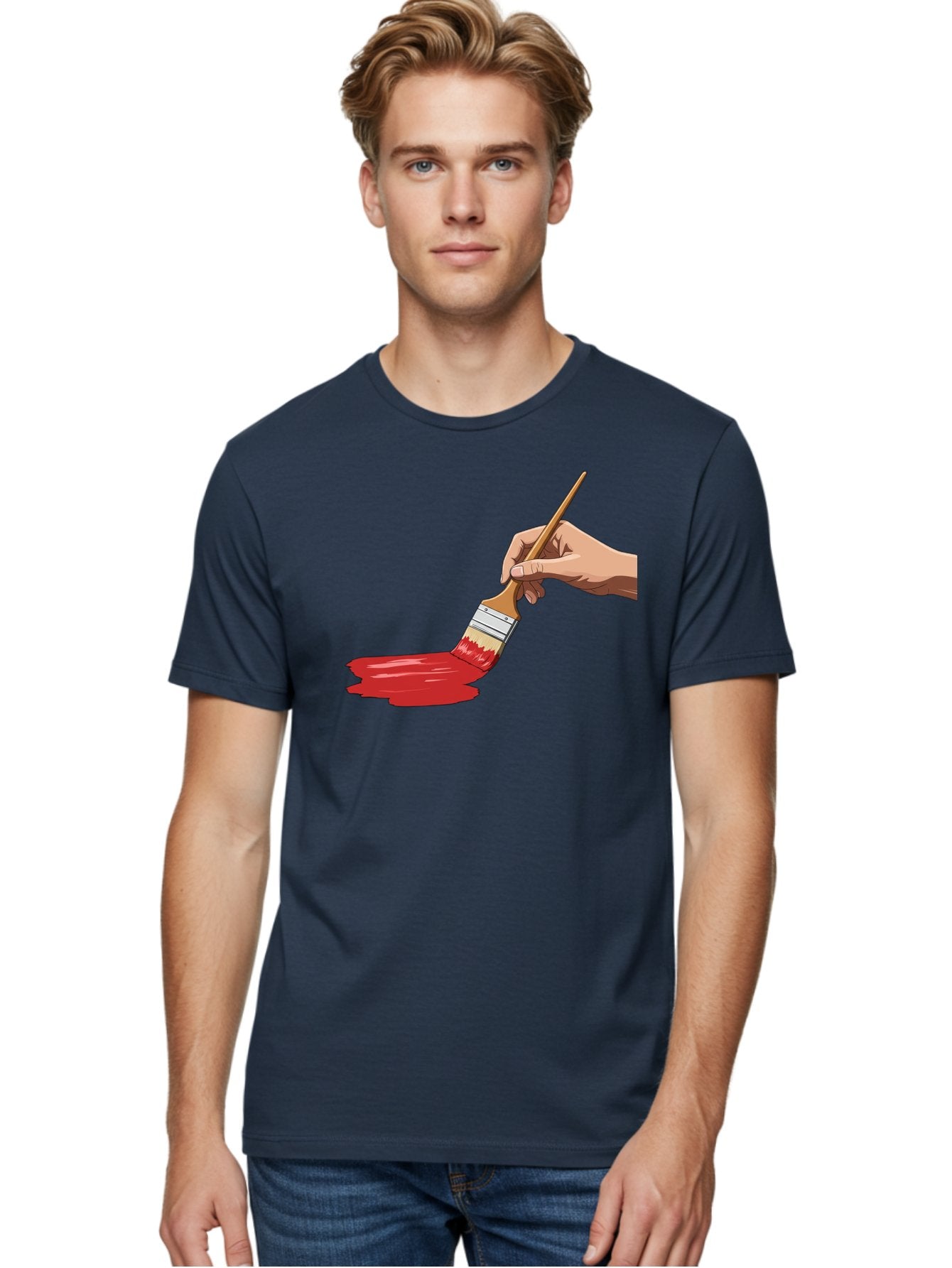 Hand-Painting-With-Red-Paint Men'S Graphic Tee, 100% Cotton, Comfortable Casual Summer Wear, Machine Washable, Vintage Camera, Old Camera, Antique Camera, Black Camera, Classic Photography, Photography Equipment, Nostalgic Device, Film Camera, Bak718 27