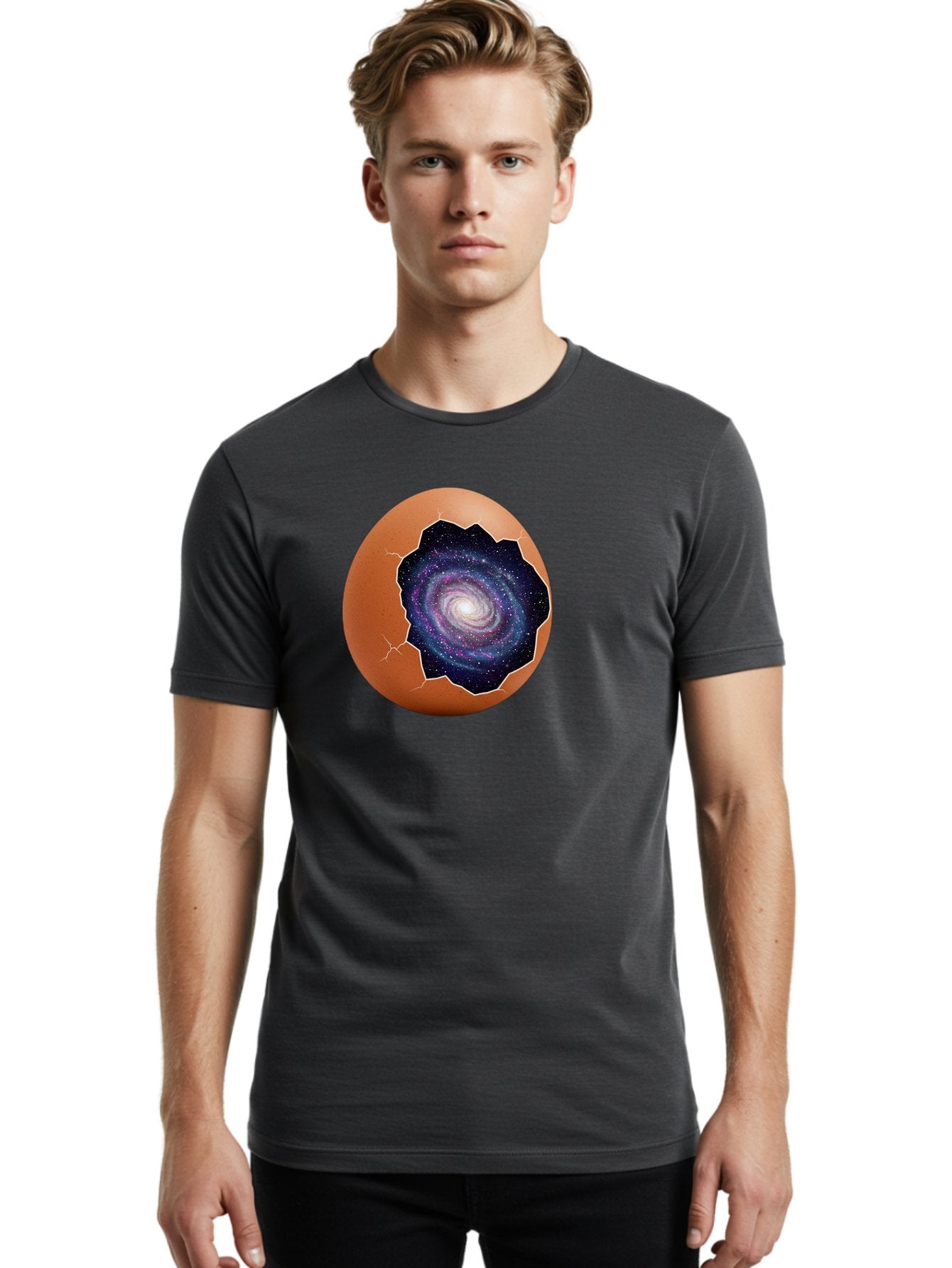 Hatching-Galaxy-1 Men'S Graphic Tee, 100% Cotton, Comfortable Casual Summer Wear, Machine Washable, Vintage Camera, Old Camera, Antique Camera, Black Camera, Classic Photography, Photography Equipment, Nostalgic Device, Film Camera, Camera Art Bak719 29