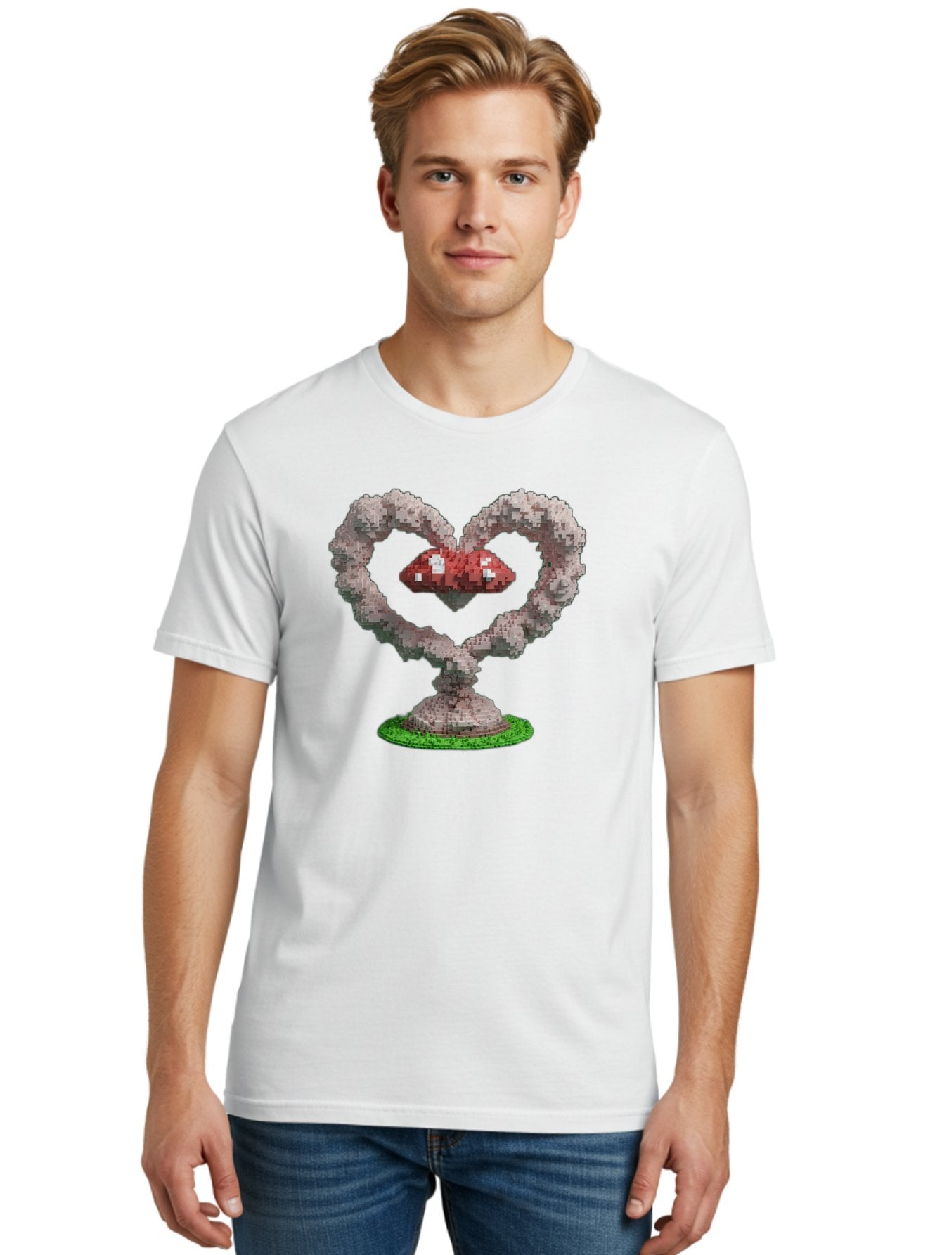 Heart-Shaped-Red-Mushrooms Men'S Graphic Tee, 100% Cotton, Comfortable Casual Summer Wear, Machine Washable, Vintage Camera, Old Camera, Antique Camera, Black Camera, Classic Photography, Photography Equipment, Nostalgic Device, Film Camera, Bak721 28