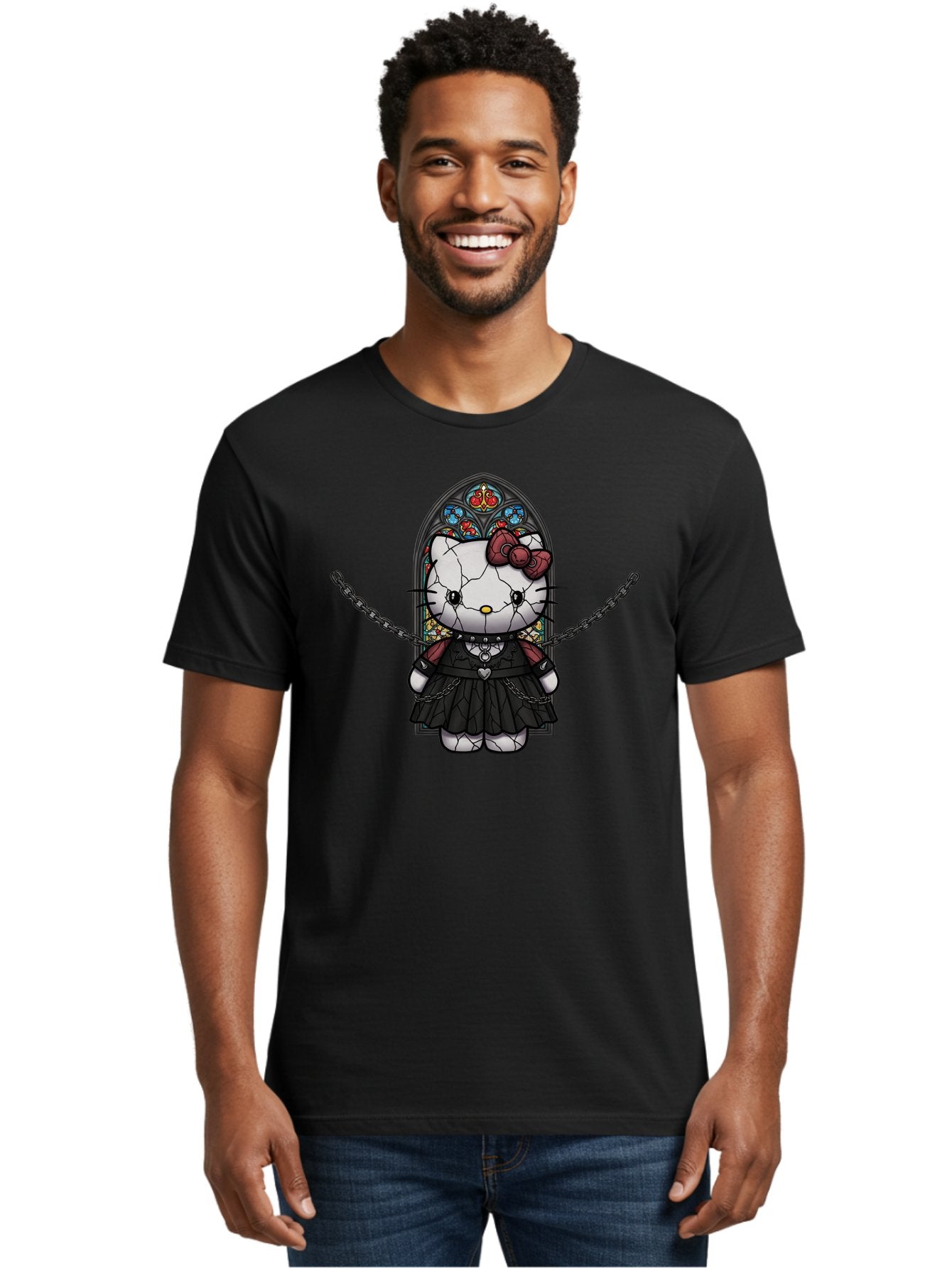 Hello-Kitty-Emo Men'S Graphic Tee, 100% Cotton, Comfortable Casual Summer Wear, Machine Washable, Vintage Camera, Old Camera, Antique Camera, Black Camera, Classic Photography, Photography Equipment, Nostalgic Device, Film Camera, Camera Art Bak724 20