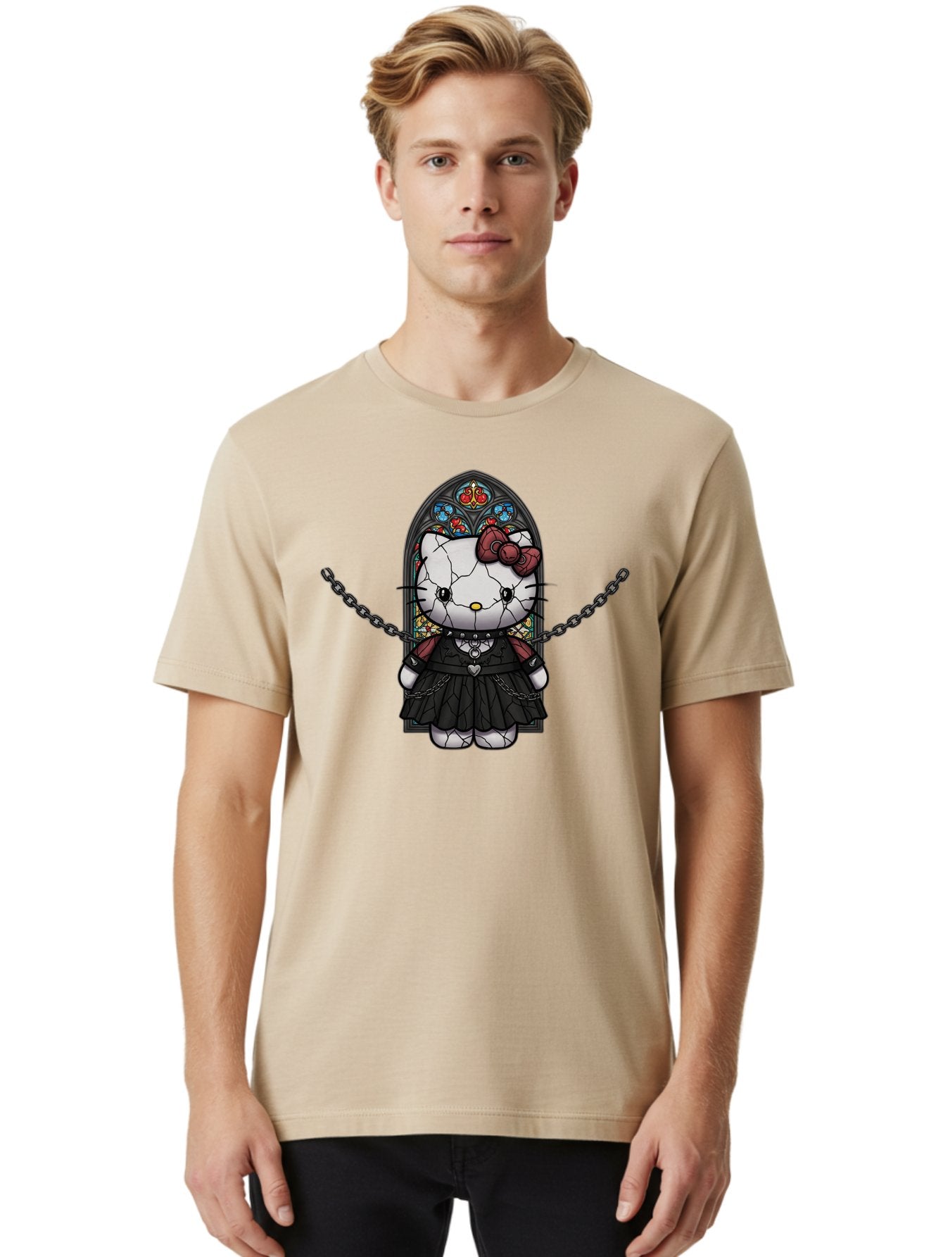Hello-Kitty-Emo Men'S Graphic Tee, 100% Cotton, Comfortable Casual Summer Wear, Machine Washable, Vintage Camera, Old Camera, Antique Camera, Black Camera, Classic Photography, Photography Equipment, Nostalgic Device, Film Camera, Camera Art Bak724 29