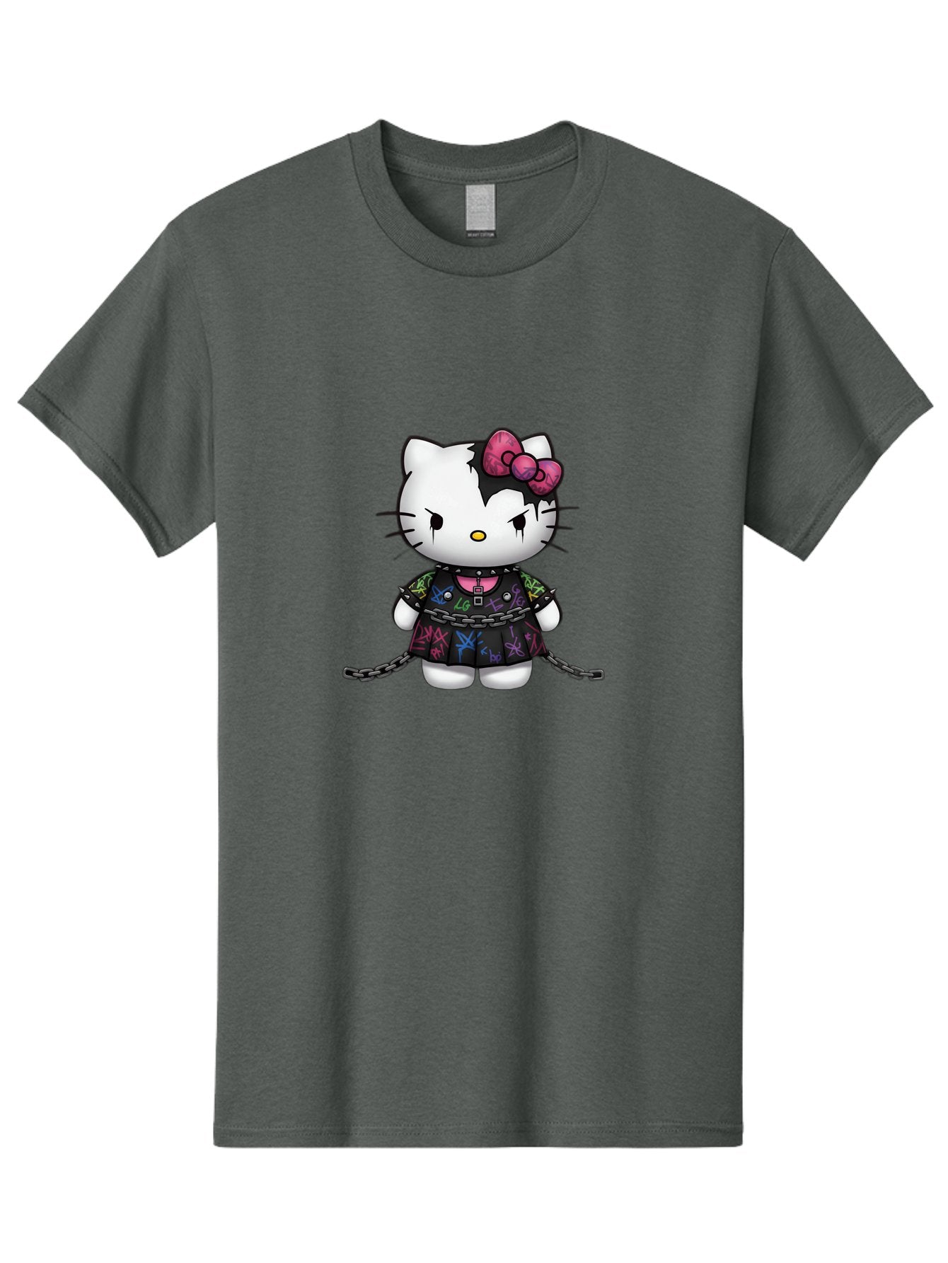 Hello-Kitty-Graffiti Men'S Graphic Tee, 100% Cotton, Comfortable Casual Summer Wear, Machine Washable, Vintage Camera, Old Camera, Antique Camera, Black Camera, Classic Photography, Photography Equipment, Nostalgic Device, Film Camera, Bak725
