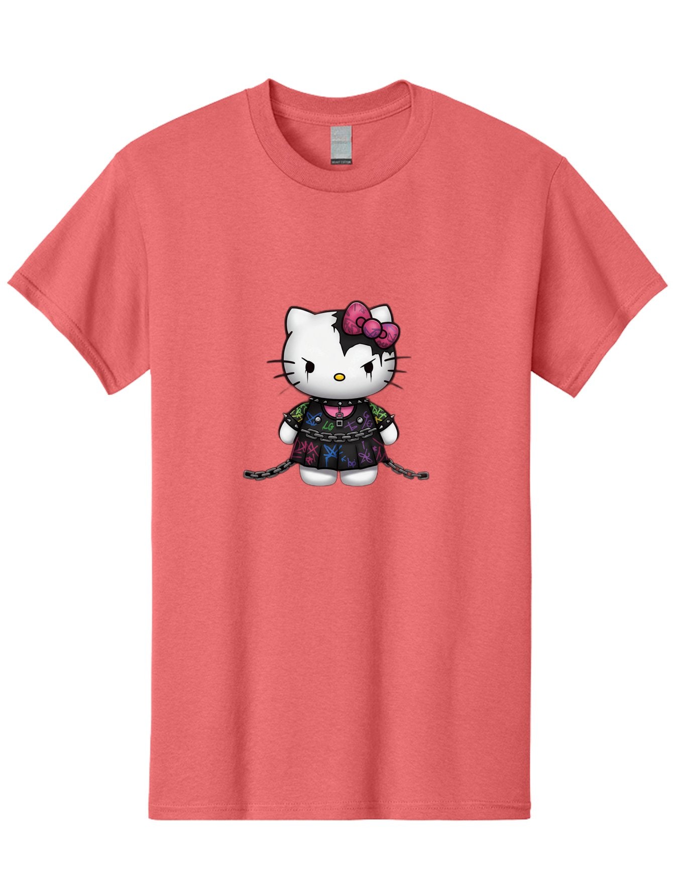 Hello-Kitty-Graffiti Men'S Graphic Tee, 100% Cotton, Comfortable Casual Summer Wear, Machine Washable, Vintage Camera, Old Camera, Antique Camera, Black Camera, Classic Photography, Photography Equipment, Nostalgic Device, Film Camera, Bak725