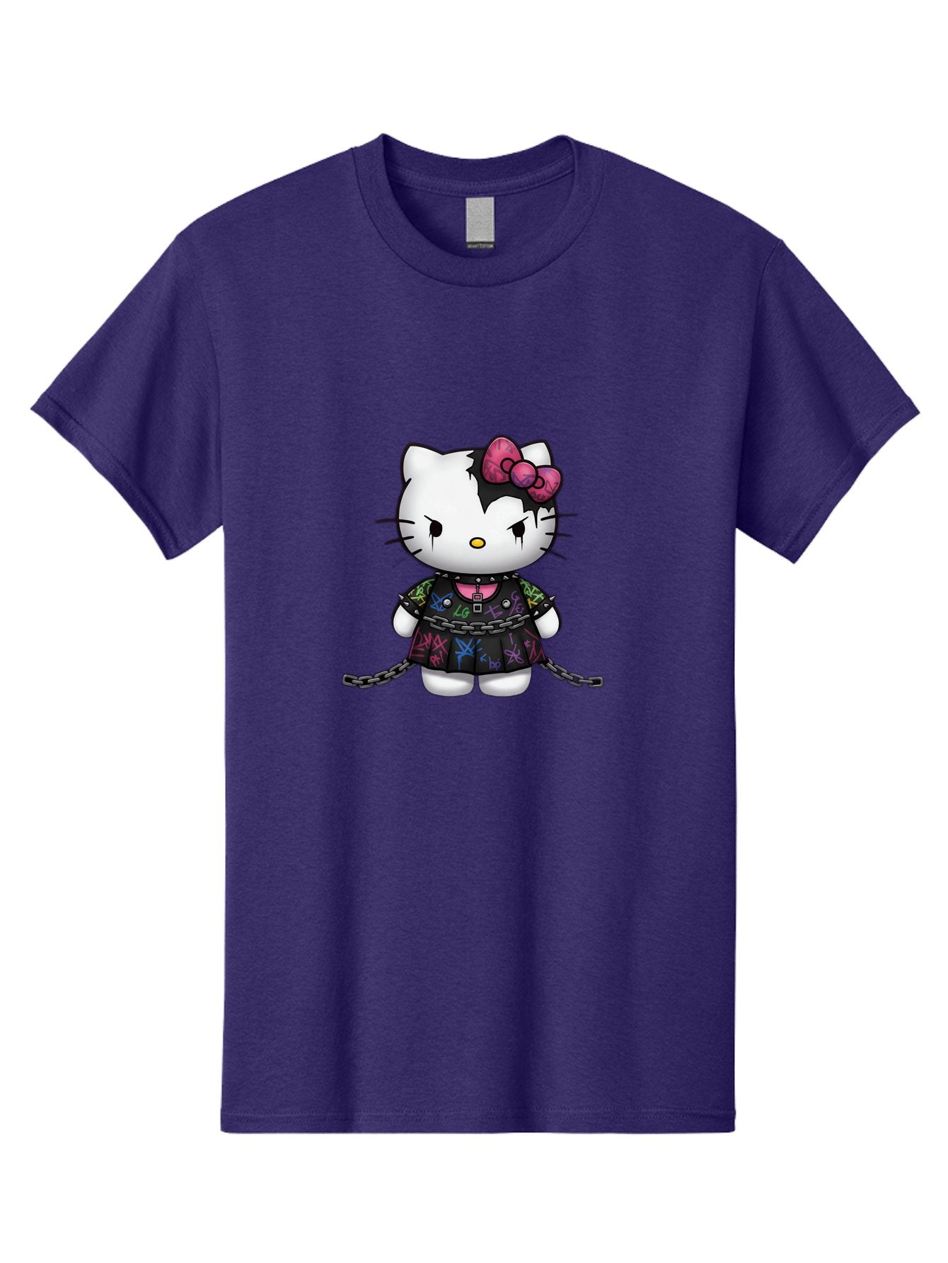 Hello-Kitty-Graffiti Men'S Graphic Tee, 100% Cotton, Comfortable Casual Summer Wear, Machine Washable, Vintage Camera, Old Camera, Antique Camera, Black Camera, Classic Photography, Photography Equipment, Nostalgic Device, Film Camera, Bak725 10
