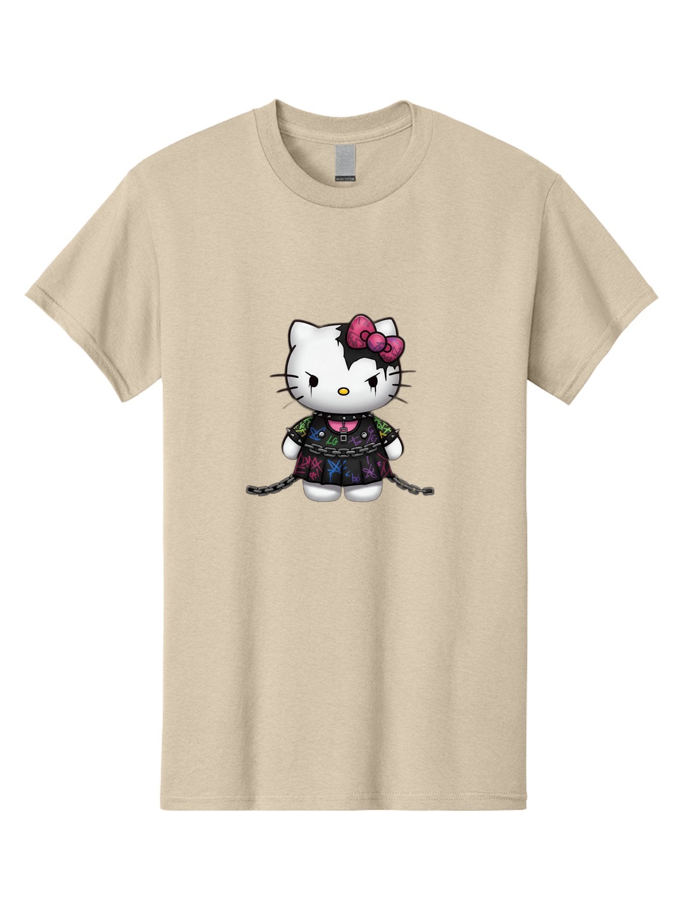 Hello-Kitty-Graffiti Men'S Graphic Tee, 100% Cotton, Comfortable Casual Summer Wear, Machine Washable, Vintage Camera, Old Camera, Antique Camera, Black Camera, Classic Photography, Photography Equipment, Nostalgic Device, Film Camera, Bak725 13