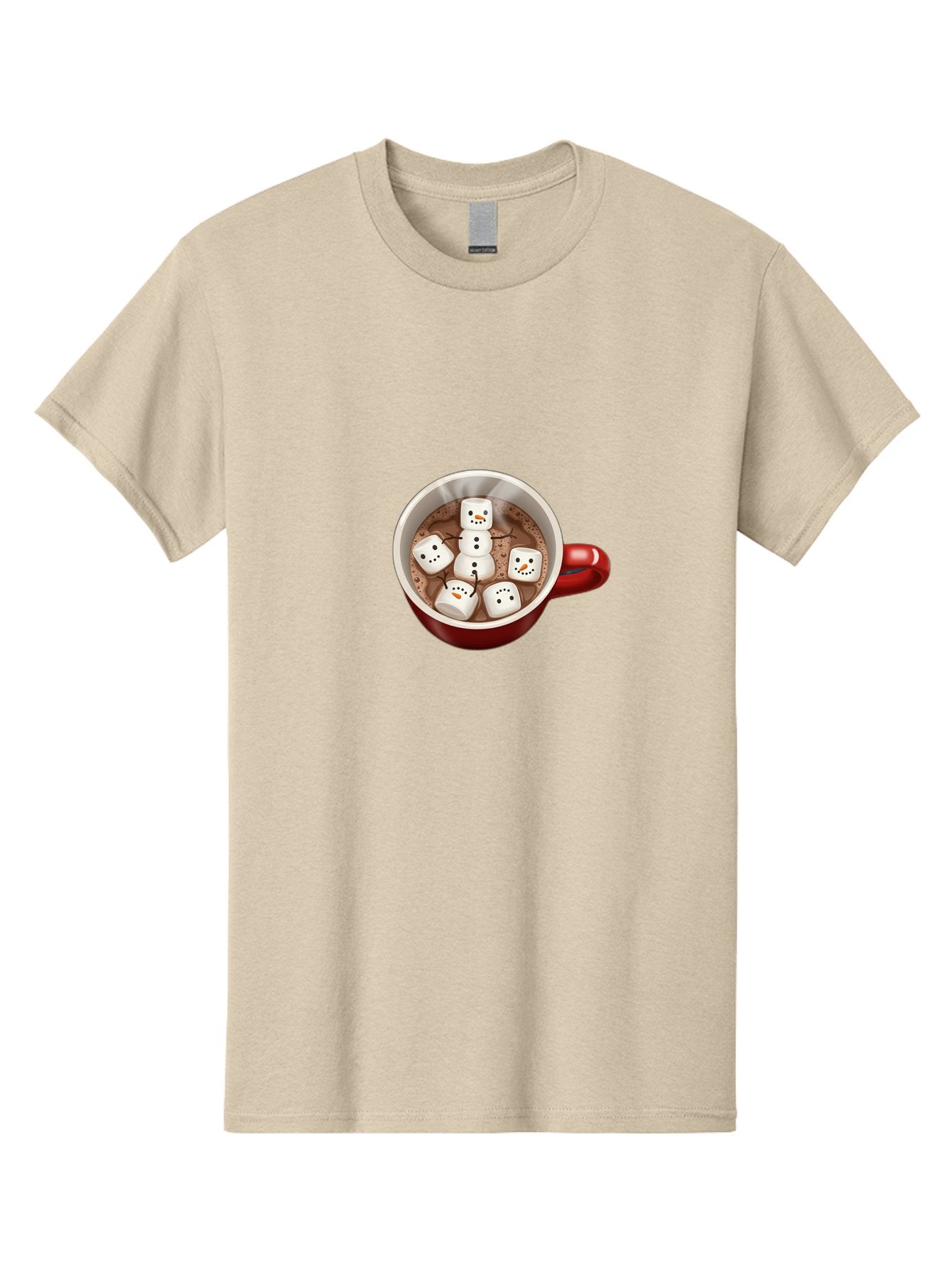 Hot-Chocolate-Marshmallow-Snowman Men'S Graphic Tee, 100% Cotton, Comfortable Casual Summer Wear, Machine Washable, Vintage Camera, Old Camera, Antique Camera, Black Camera, Classic Photography, Photography Equipment, Nostalgic Device, Bak729