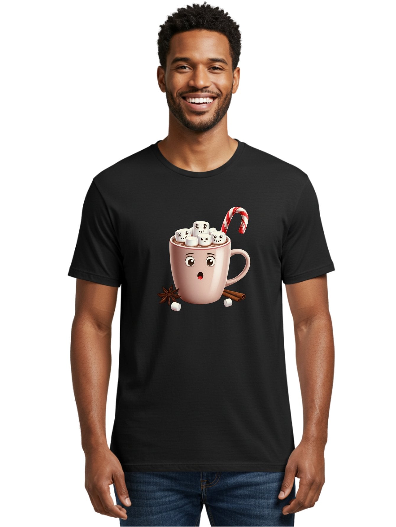 Hot-Chocolate-Mug-1 Men'S Graphic Tee, 100% Cotton, Comfortable Casual Summer Wear, Machine Washable, Vintage Camera, Old Camera, Antique Camera, Black Camera, Classic Photography, Photography Equipment, Nostalgic Device, Film Camera, Bak730 25