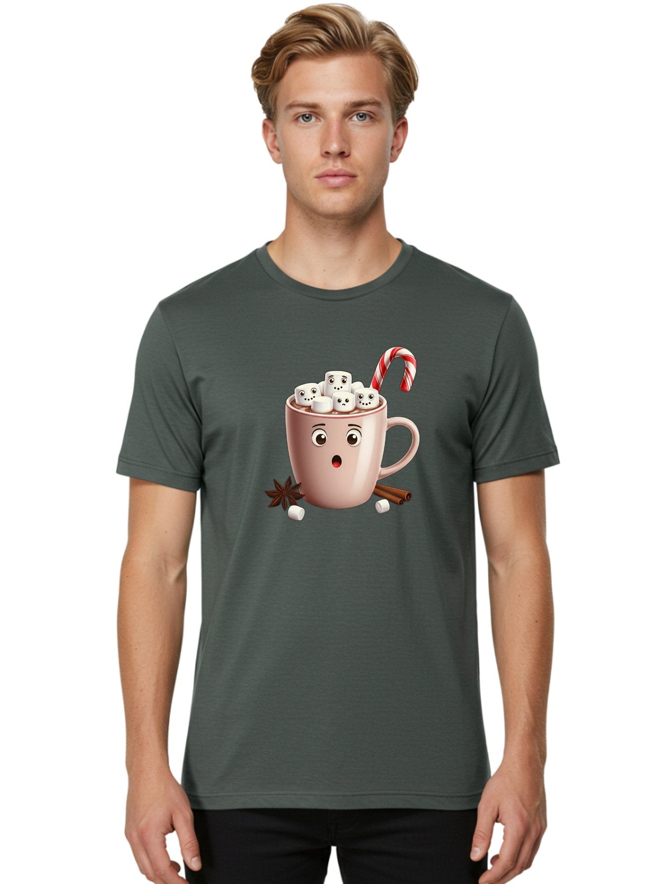 Hot-Chocolate-Mug-1 Men'S Graphic Tee, 100% Cotton, Comfortable Casual Summer Wear, Machine Washable, Vintage Camera, Old Camera, Antique Camera, Black Camera, Classic Photography, Photography Equipment, Nostalgic Device, Film Camera, Bak730 30