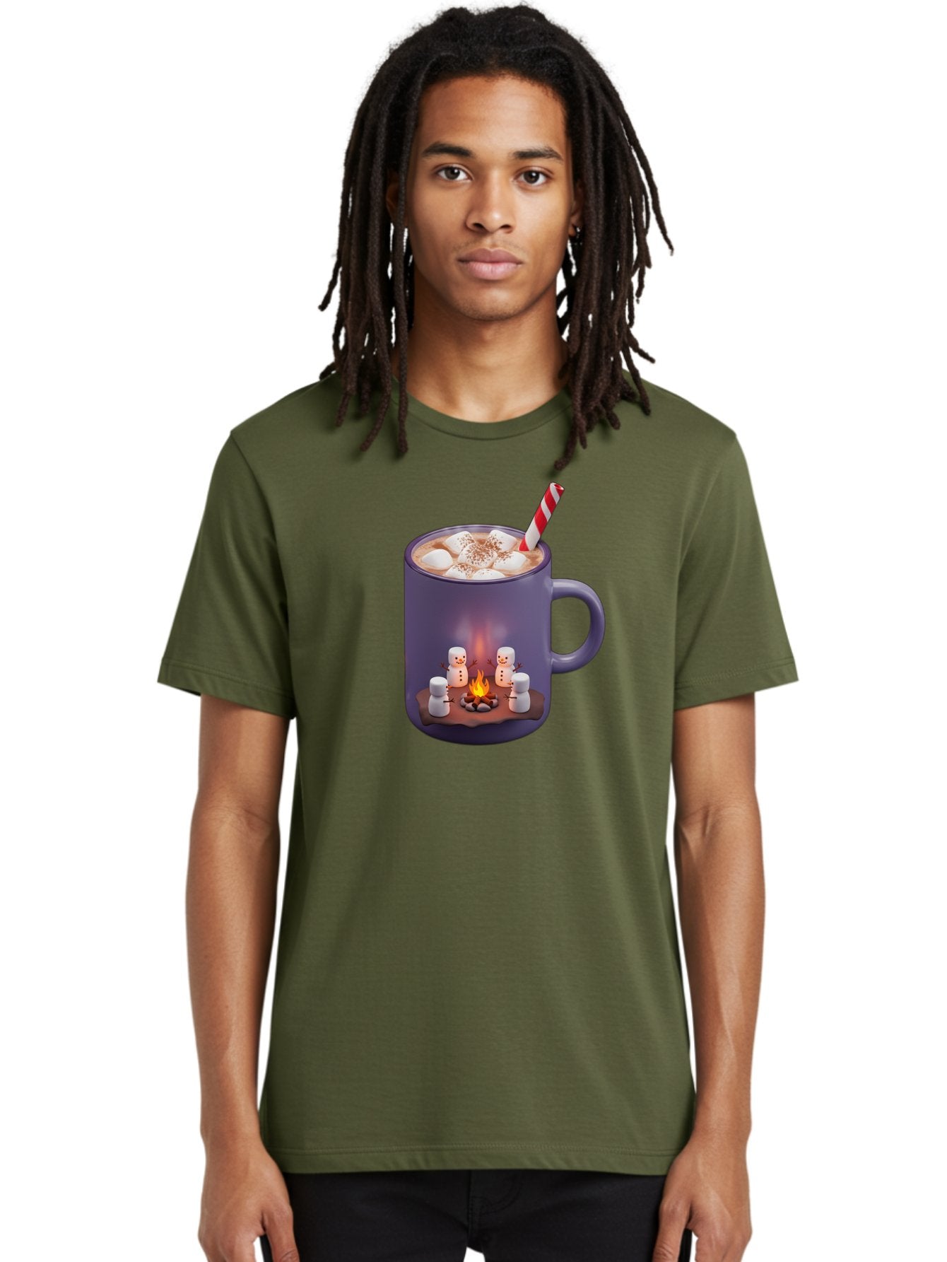 Hot-Chocolate-Mug Men'S Graphic Tee, 100% Cotton, Comfortable Casual Summer Wear, Machine Washable, Vintage Camera, Old Camera, Antique Camera, Black Camera, Classic Photography, Photography Equipment, Nostalgic Device, Film Camera, Camera Art Bak731 28