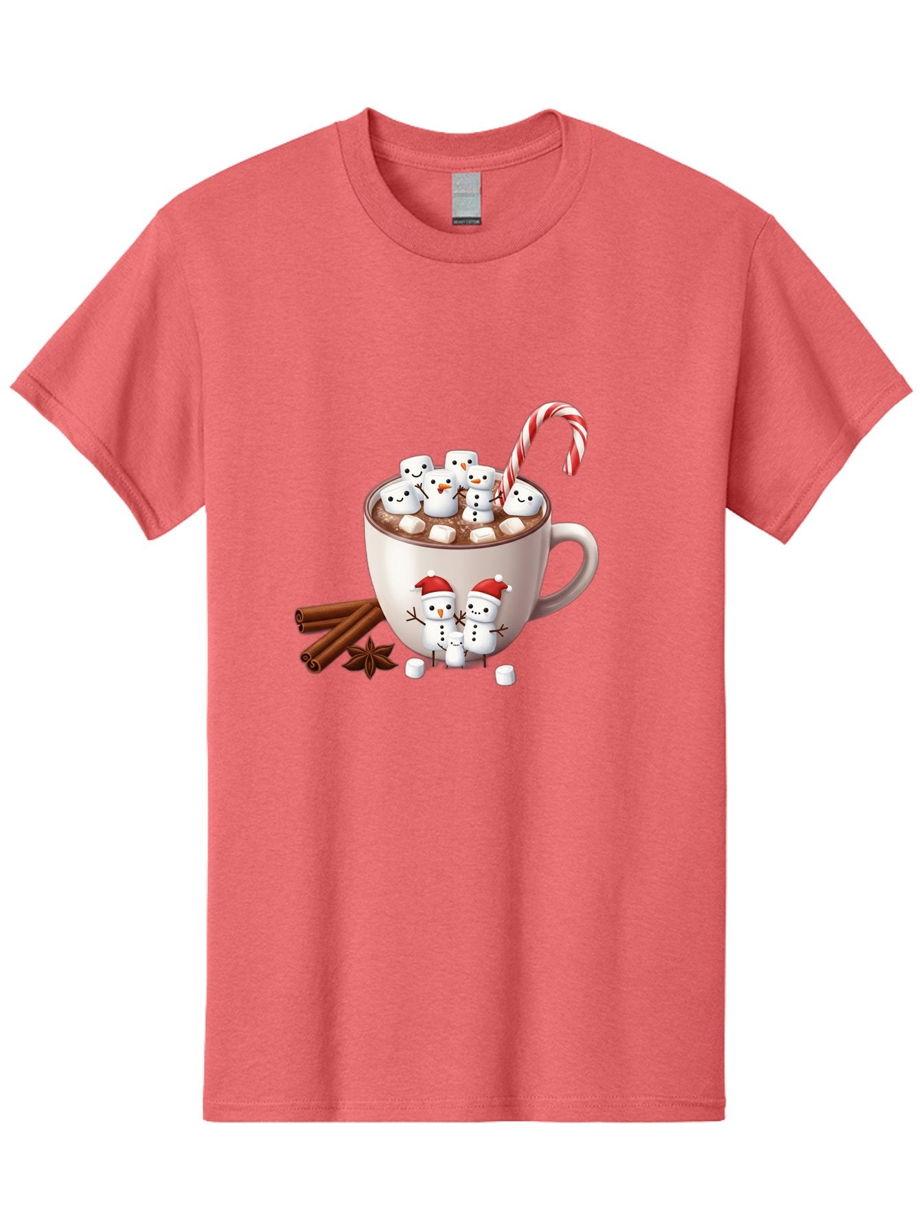 Hot-Chocolate-Snowmen-1 Men'S Graphic Tee, 100% Cotton, Comfortable Casual Summer Wear, Machine Washable, Vintage Camera, Old Camera, Antique Camera, Black Camera, Classic Photography, Photography Equipment, Nostalgic Device, Film Camera, Bak733 3