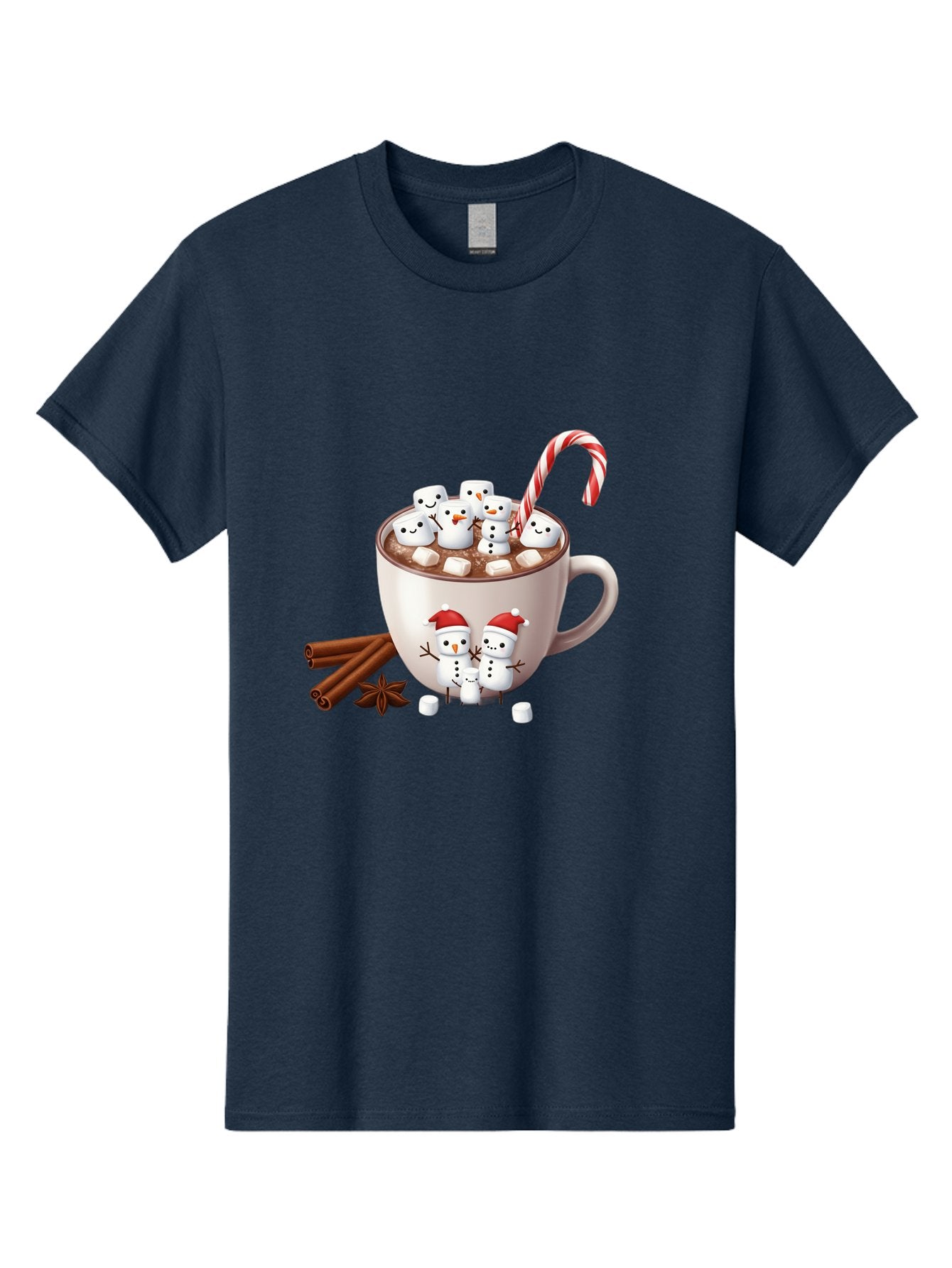 Hot-Chocolate-Snowmen-1 Men'S Graphic Tee, 100% Cotton, Comfortable Casual Summer Wear, Machine Washable, Vintage Camera, Old Camera, Antique Camera, Black Camera, Classic Photography, Photography Equipment, Nostalgic Device, Film Camera, Bak733 12