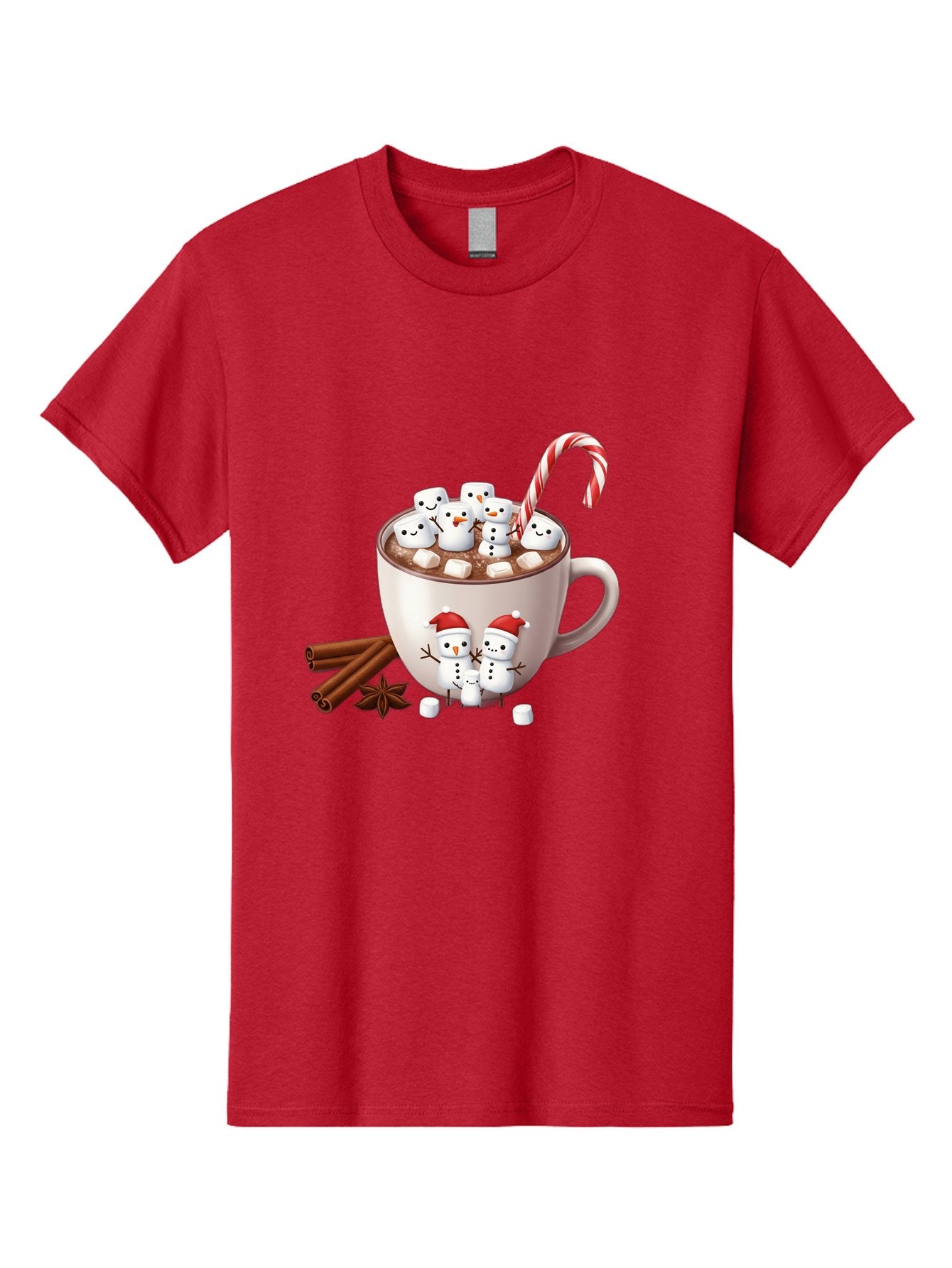 Hot-Chocolate-Snowmen-1 Men'S Graphic Tee, 100% Cotton, Comfortable Casual Summer Wear, Machine Washable, Vintage Camera, Old Camera, Antique Camera, Black Camera, Classic Photography, Photography Equipment, Nostalgic Device, Film Camera, Bak733