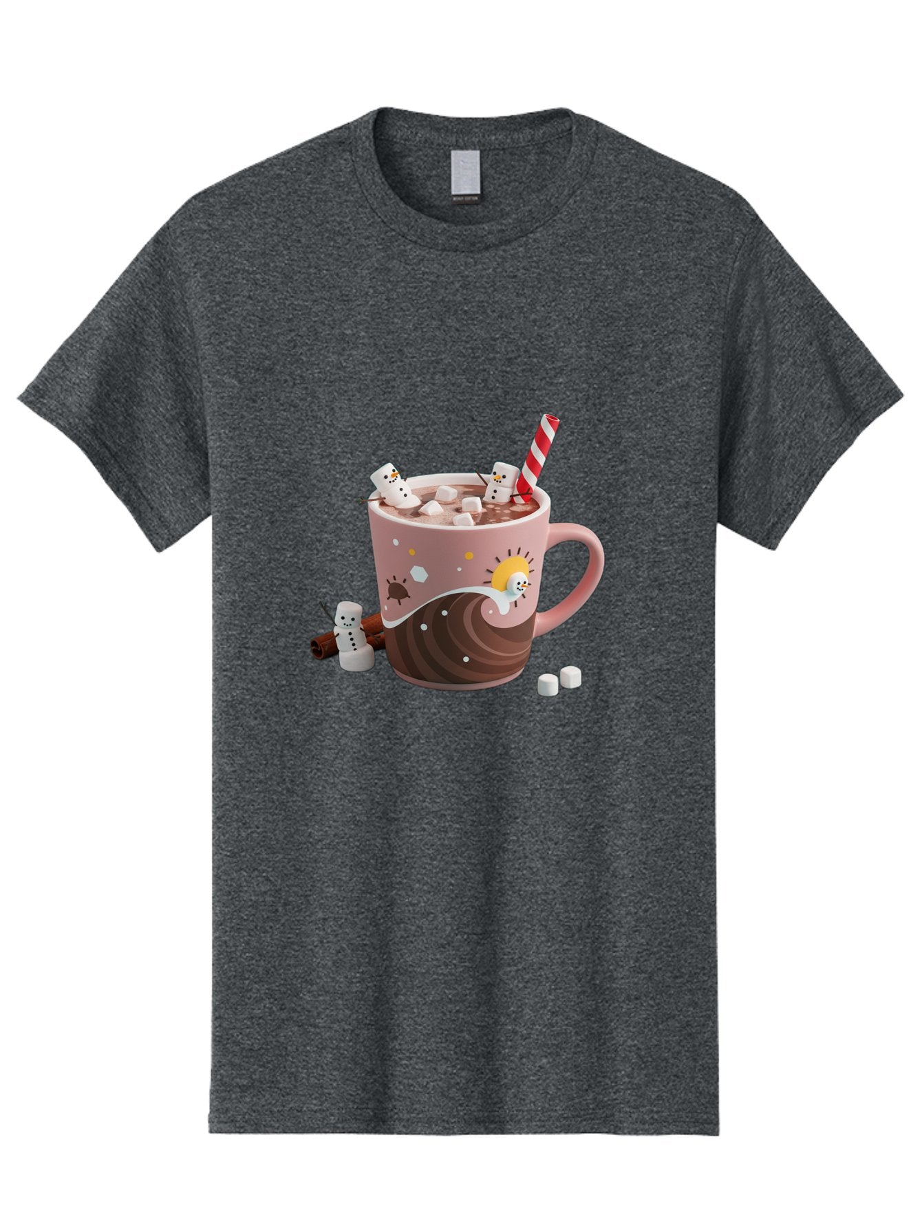 Hot-Chocolate-Snowmen Men'S Graphic Tee, 100% Cotton, Comfortable Casual Summer Wear, Machine Washable, Vintage Camera, Old Camera, Antique Camera, Black Camera, Classic Photography, Photography Equipment, Nostalgic Device, Film Camera, Bak734 7