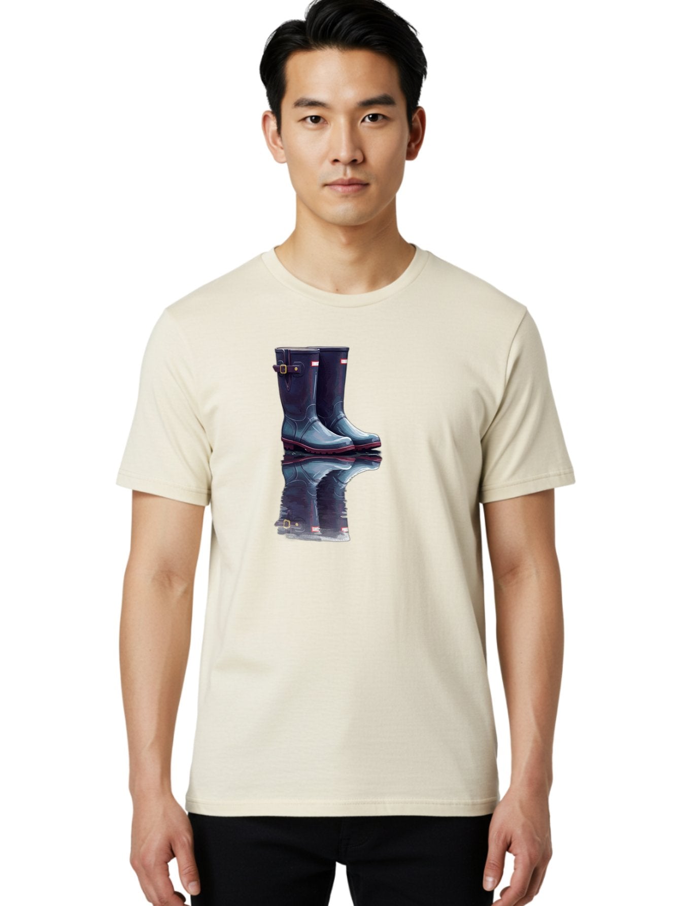 Hunter-Boots-1 Men'S Graphic Tee, 100% Cotton, Comfortable Casual Summer Wear, Machine Washable, Vintage Camera, Old Camera, Antique Camera, Black Camera, Classic Photography, Photography Equipment, Nostalgic Device, Film Camera, Camera Art Bak738 30