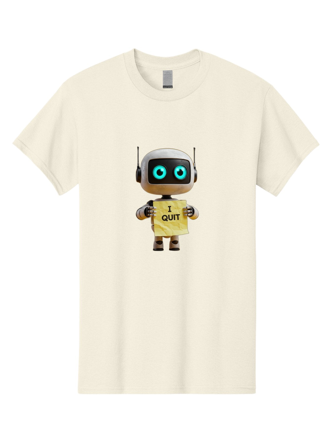 I-Quit-Robot-2 Men'S Graphic Tee, 100% Cotton, Comfortable Casual Summer Wear, Machine Washable, Vintage Camera, Old Camera, Antique Camera, Black Camera, Classic Photography, Photography Equipment, Nostalgic Device, Film Camera, Camera Art Bak744 14