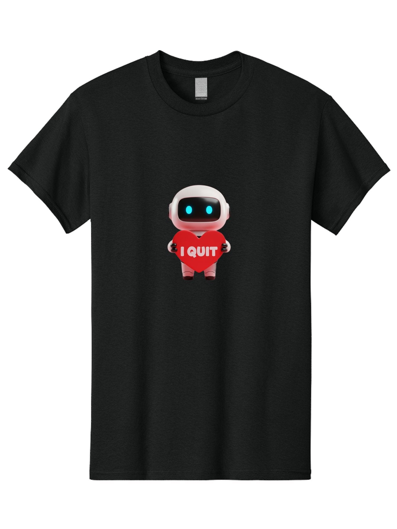 I-Quit-Robot-3 Men'S Graphic Tee, 100% Cotton, Comfortable Casual Summer Wear, Machine Washable, Vintage Camera, Old Camera, Antique Camera, Black Camera, Classic Photography, Photography Equipment, Nostalgic Device, Film Camera, Camera Art Bak745 11
