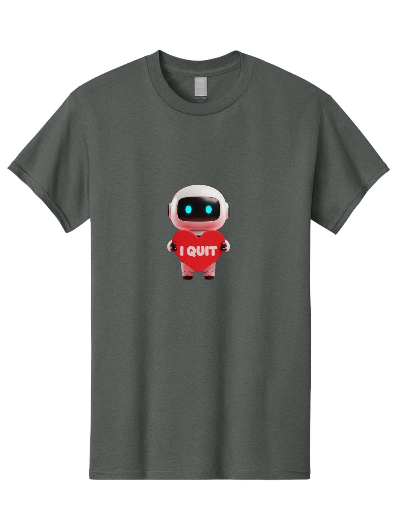 I-Quit-Robot-3 Men'S Graphic Tee, 100% Cotton, Comfortable Casual Summer Wear, Machine Washable, Vintage Camera, Old Camera, Antique Camera, Black Camera, Classic Photography, Photography Equipment, Nostalgic Device, Film Camera, Camera Art Bak745 8
