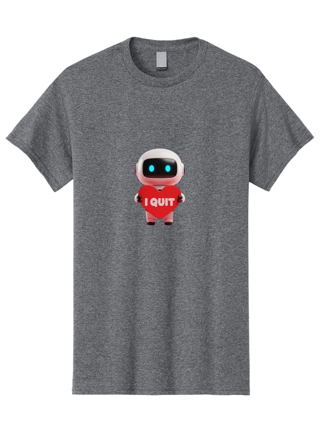 I-Quit-Robot-3 Men'S Graphic Tee, 100% Cotton, Comfortable Casual Summer Wear, Machine Washable, Vintage Camera, Old Camera, Antique Camera, Black Camera, Classic Photography, Photography Equipment, Nostalgic Device, Film Camera, Camera Art Bak745 6