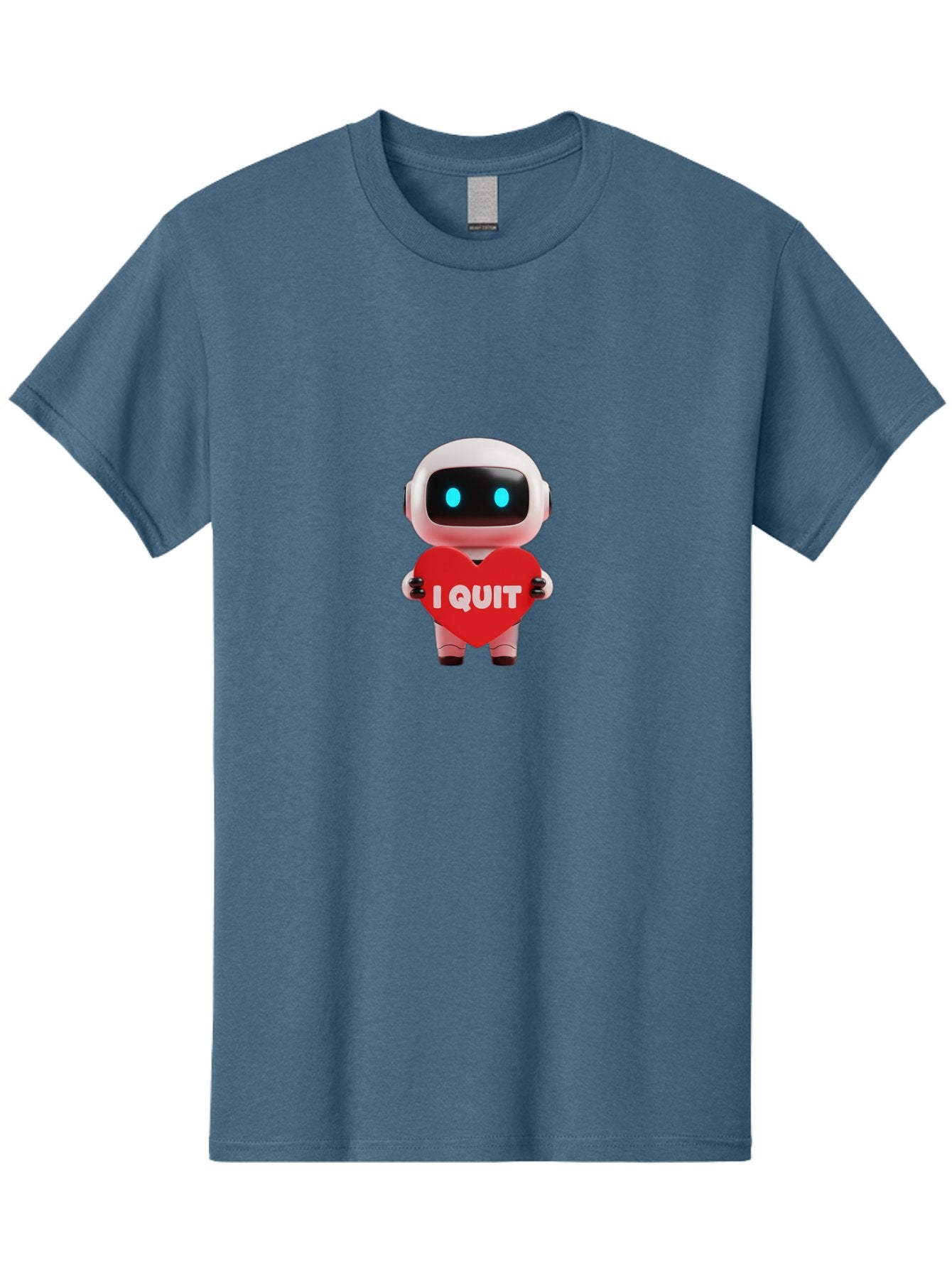 I-Quit-Robot-3 Men'S Graphic Tee, 100% Cotton, Comfortable Casual Summer Wear, Machine Washable, Vintage Camera, Old Camera, Antique Camera, Black Camera, Classic Photography, Photography Equipment, Nostalgic Device, Film Camera, Camera Art Bak745 10
