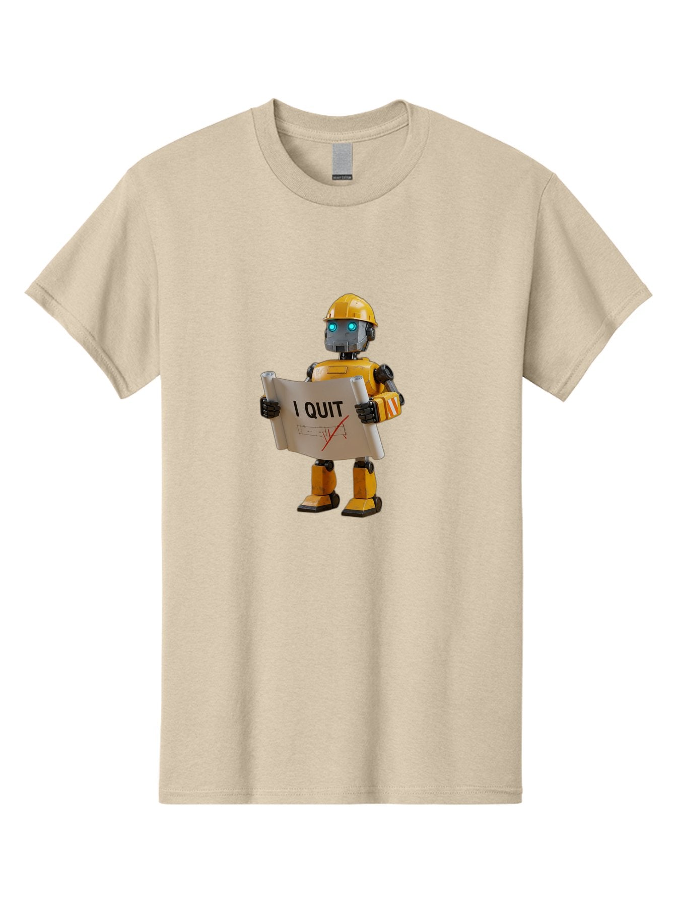 I-Quit-Robot-4 Men'S Graphic Tee, 100% Cotton, Comfortable Casual Summer Wear, Machine Washable, Vintage Camera, Old Camera, Antique Camera, Black Camera, Classic Photography, Photography Equipment, Nostalgic Device, Film Camera, Camera Art Bak746 10