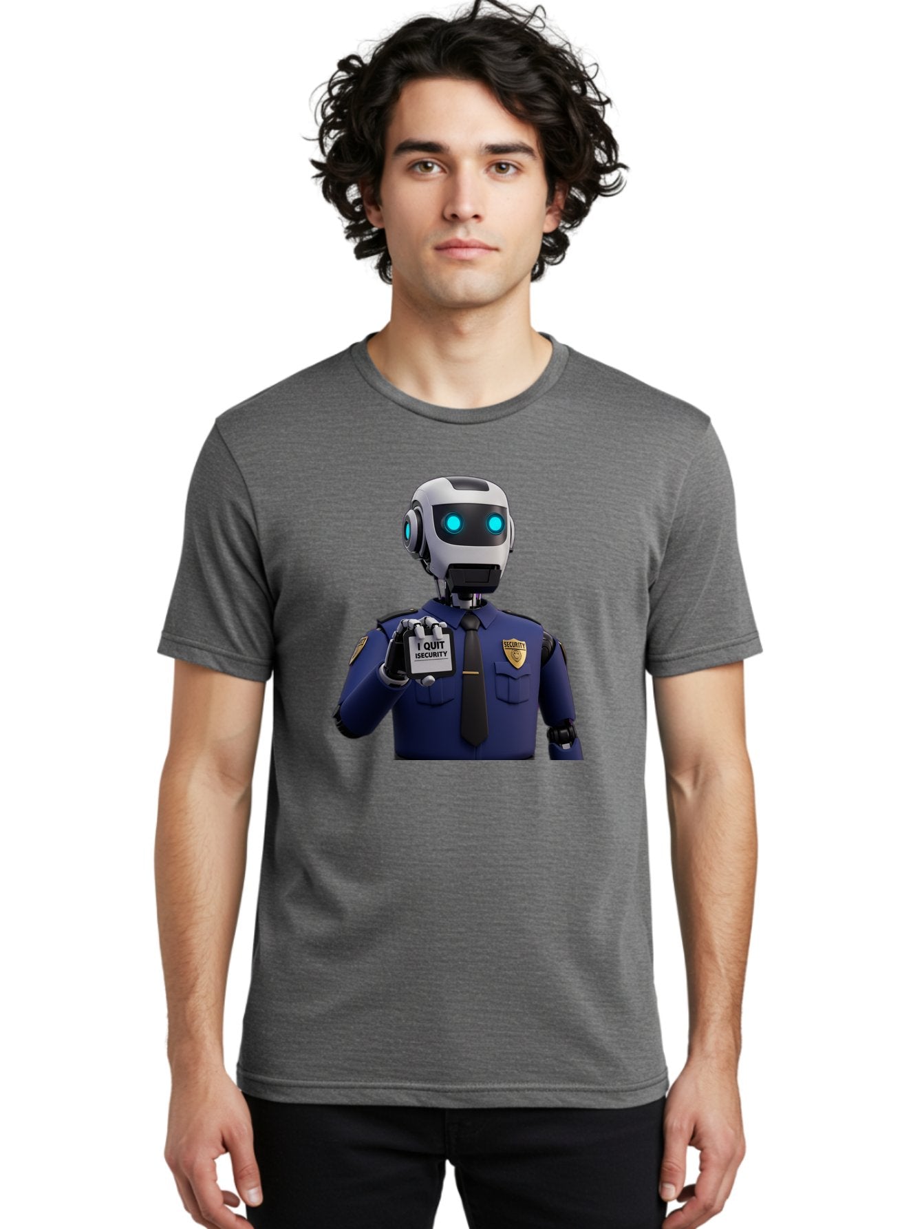 I-Quit-Security-Robot Men'S Graphic Tee, 100% Cotton, Comfortable Casual Summer Wear, Machine Washable, Vintage Camera, Old Camera, Antique Camera, Black Camera, Classic Photography, Photography Equipment, Nostalgic Device, Film Camera, Bak750 19