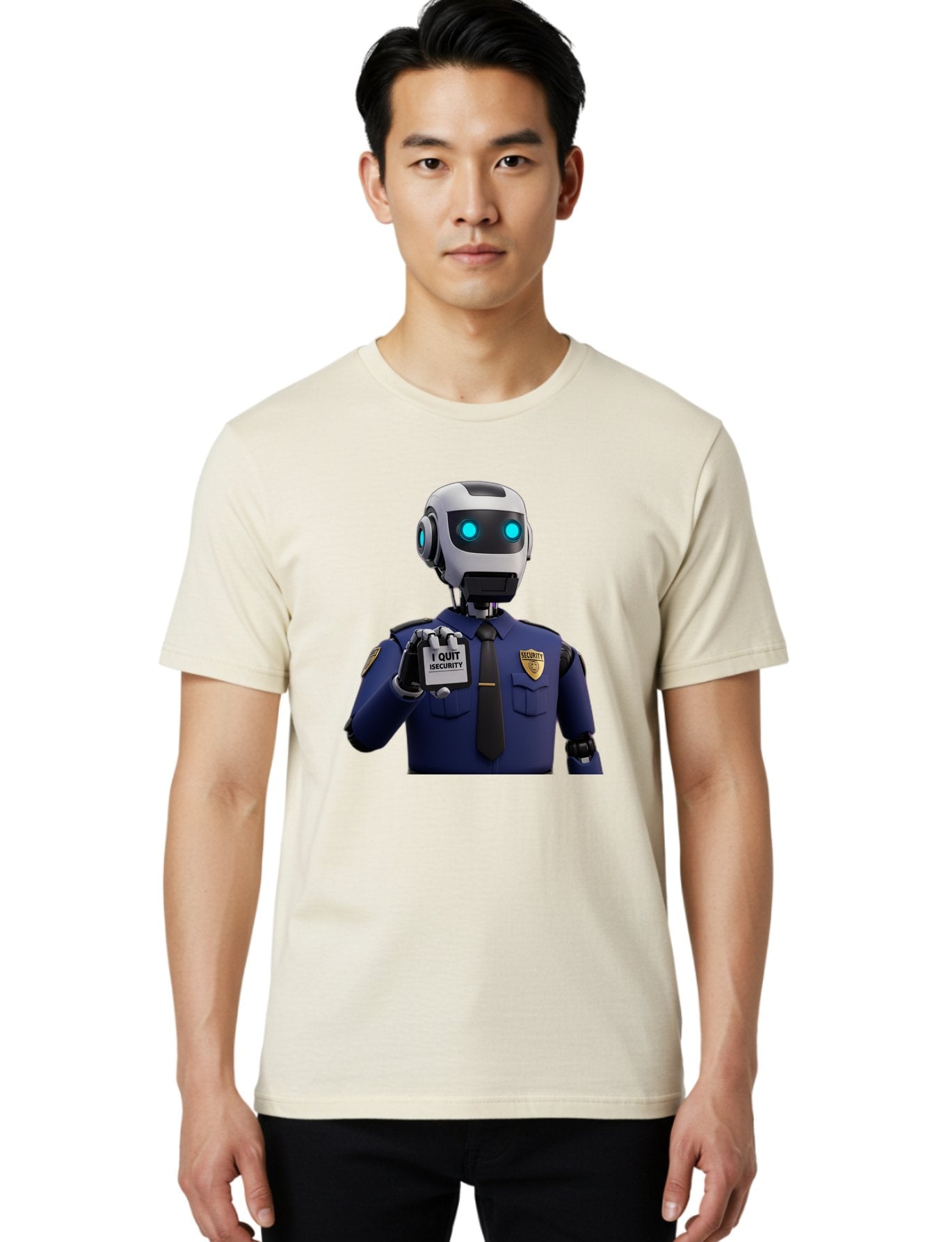I-Quit-Security-Robot Men'S Graphic Tee, 100% Cotton, Comfortable Casual Summer Wear, Machine Washable, Vintage Camera, Old Camera, Antique Camera, Black Camera, Classic Photography, Photography Equipment, Nostalgic Device, Film Camera, Bak750 20