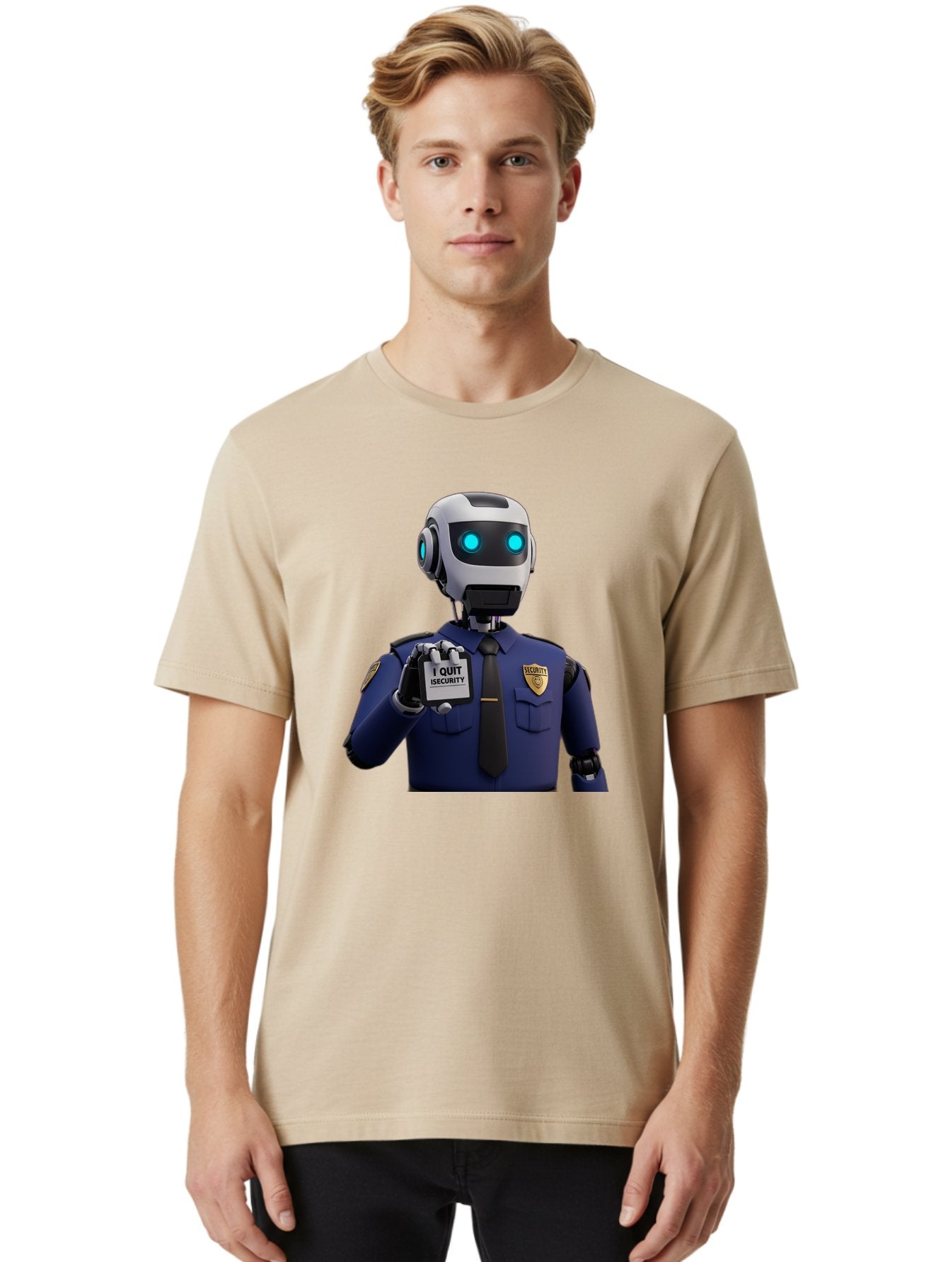 I-Quit-Security-Robot Men'S Graphic Tee, 100% Cotton, Comfortable Casual Summer Wear, Machine Washable, Vintage Camera, Old Camera, Antique Camera, Black Camera, Classic Photography, Photography Equipment, Nostalgic Device, Film Camera, Bak750 28