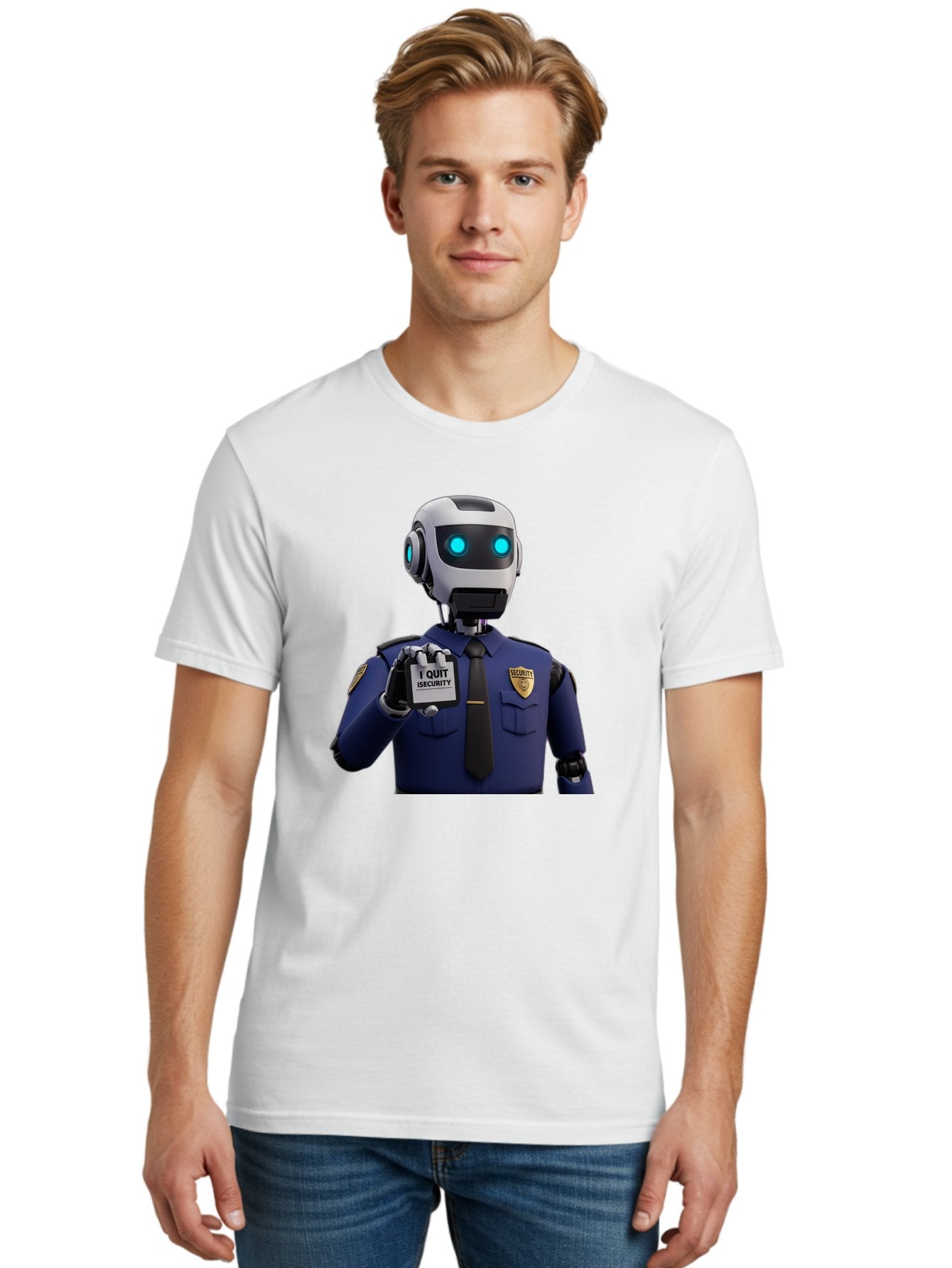 I-Quit-Security-Robot Men'S Graphic Tee, 100% Cotton, Comfortable Casual Summer Wear, Machine Washable, Vintage Camera, Old Camera, Antique Camera, Black Camera, Classic Photography, Photography Equipment, Nostalgic Device, Film Camera, Bak750 23