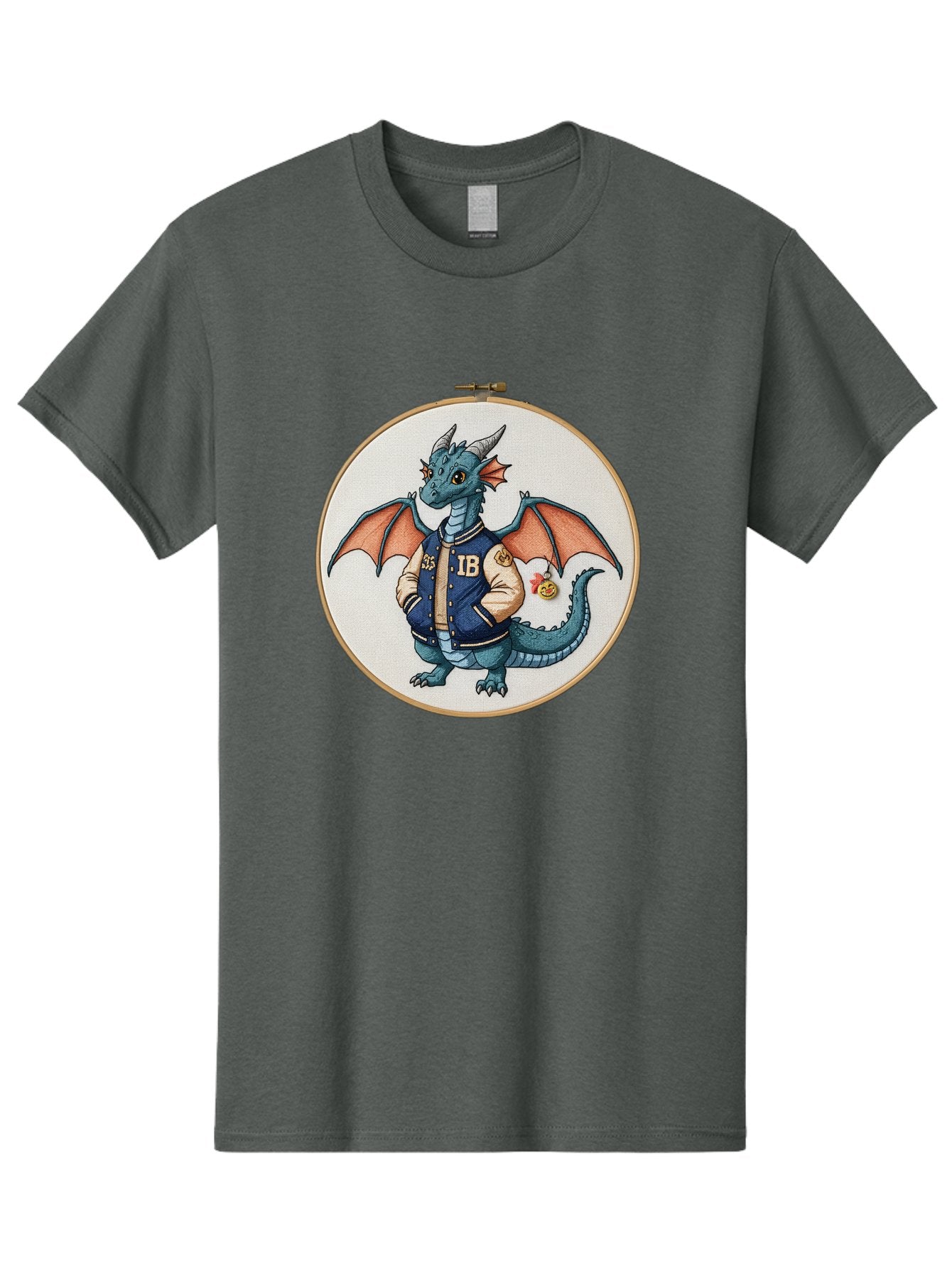 Ib-Dragon-Varsity-Jacket Men'S Graphic Tee, 100% Cotton, Comfortable Casual Summer Wear, Machine Washable, Vintage Camera, Old Camera, Antique Camera, Black Camera, Classic Photography, Photography Equipment, Nostalgic Device, Film Camera, Bak752 8