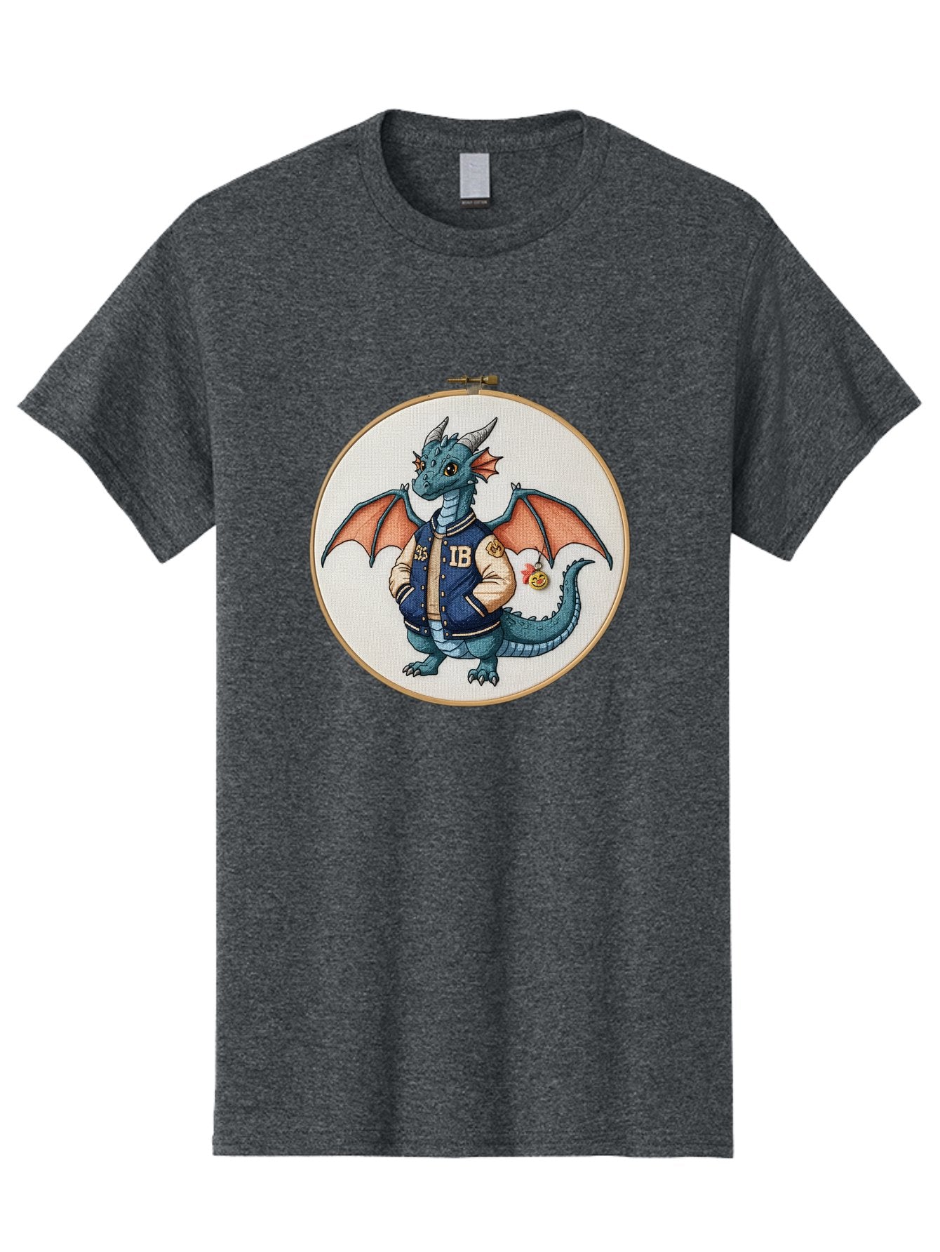 Ib-Dragon-Varsity-Jacket Men'S Graphic Tee, 100% Cotton, Comfortable Casual Summer Wear, Machine Washable, Vintage Camera, Old Camera, Antique Camera, Black Camera, Classic Photography, Photography Equipment, Nostalgic Device, Film Camera, Bak752 6