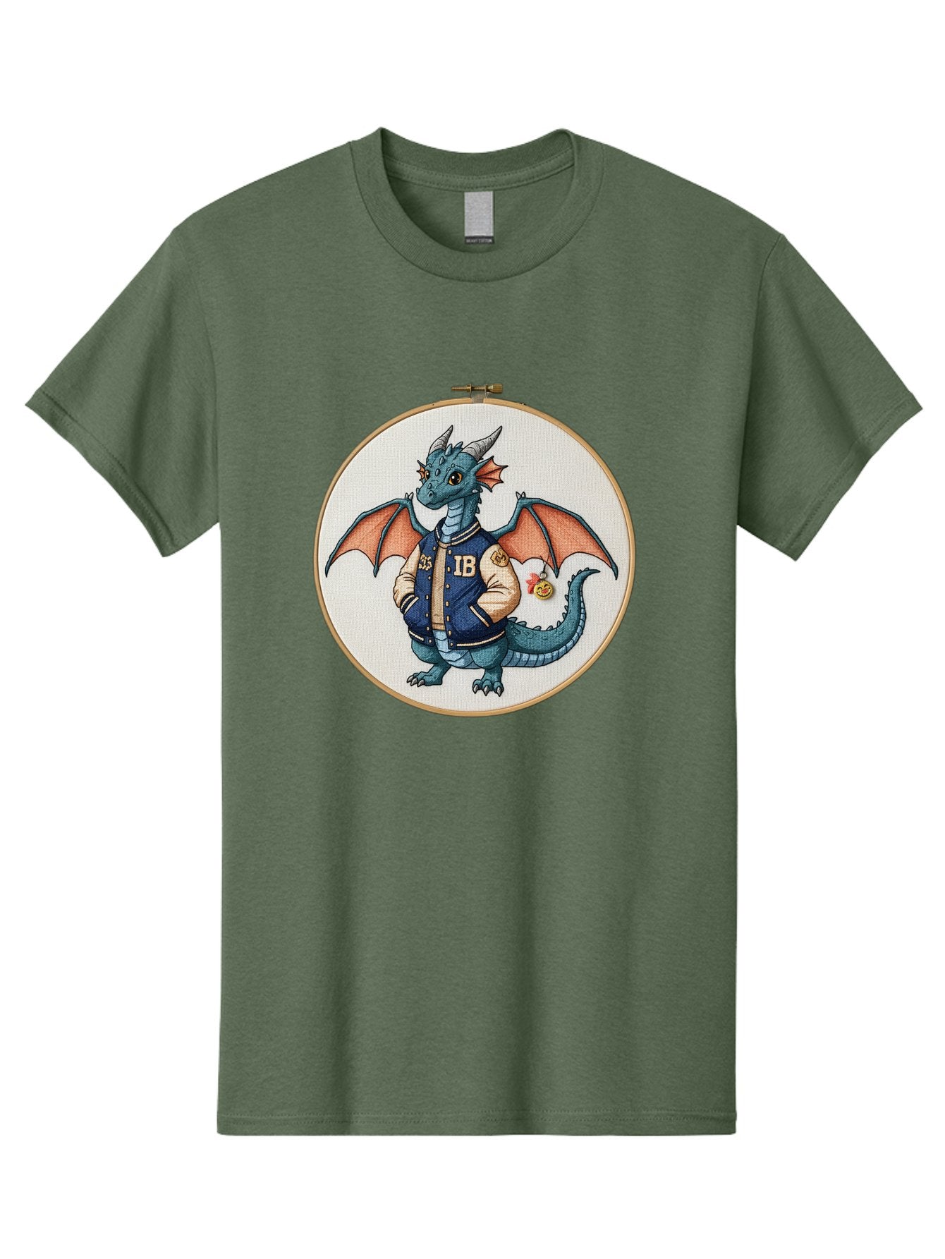 Ib-Dragon-Varsity-Jacket Men'S Graphic Tee, 100% Cotton, Comfortable Casual Summer Wear, Machine Washable, Vintage Camera, Old Camera, Antique Camera, Black Camera, Classic Photography, Photography Equipment, Nostalgic Device, Film Camera, Bak752 12