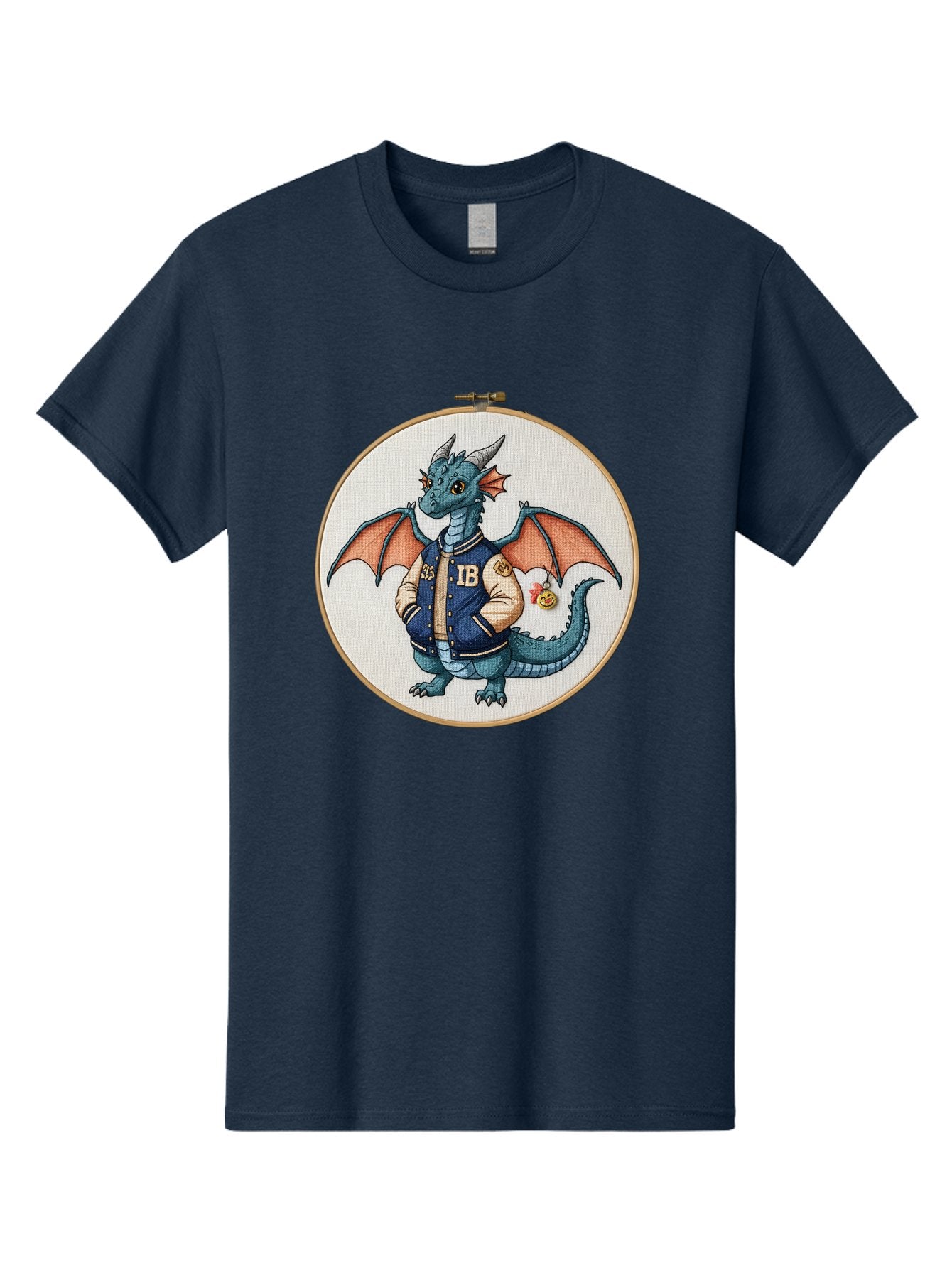 Ib-Dragon-Varsity-Jacket Men'S Graphic Tee, 100% Cotton, Comfortable Casual Summer Wear, Machine Washable, Vintage Camera, Old Camera, Antique Camera, Black Camera, Classic Photography, Photography Equipment, Nostalgic Device, Film Camera, Bak752 9