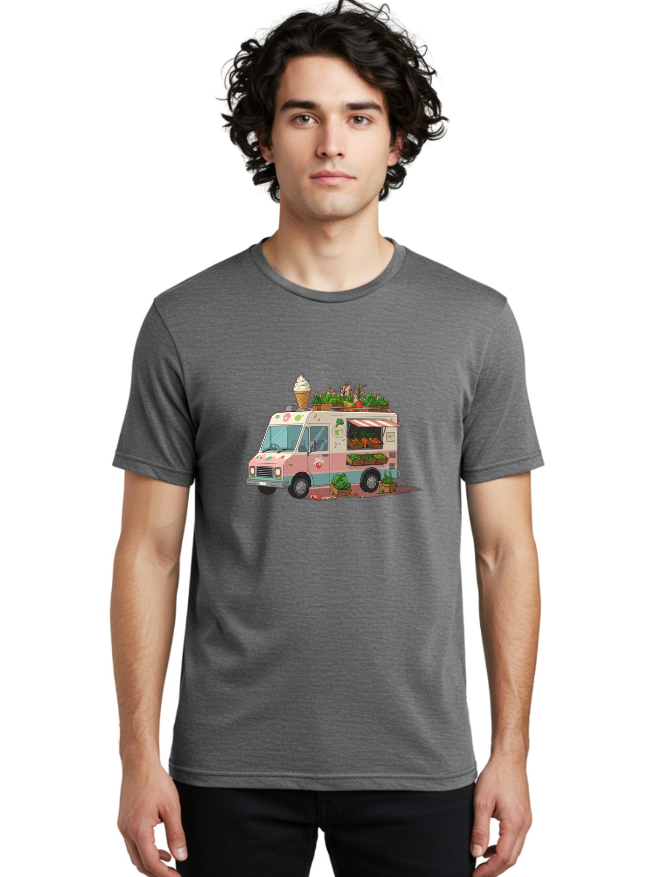 Ice-Cream-Truck Men'S Graphic Tee, 100% Cotton, Comfortable Casual Summer Wear, Machine Washable, Vintage Camera, Old Camera, Antique Camera, Black Camera, Classic Photography, Photography Equipment, Nostalgic Device, Film Camera, Camera Art Bak753 27