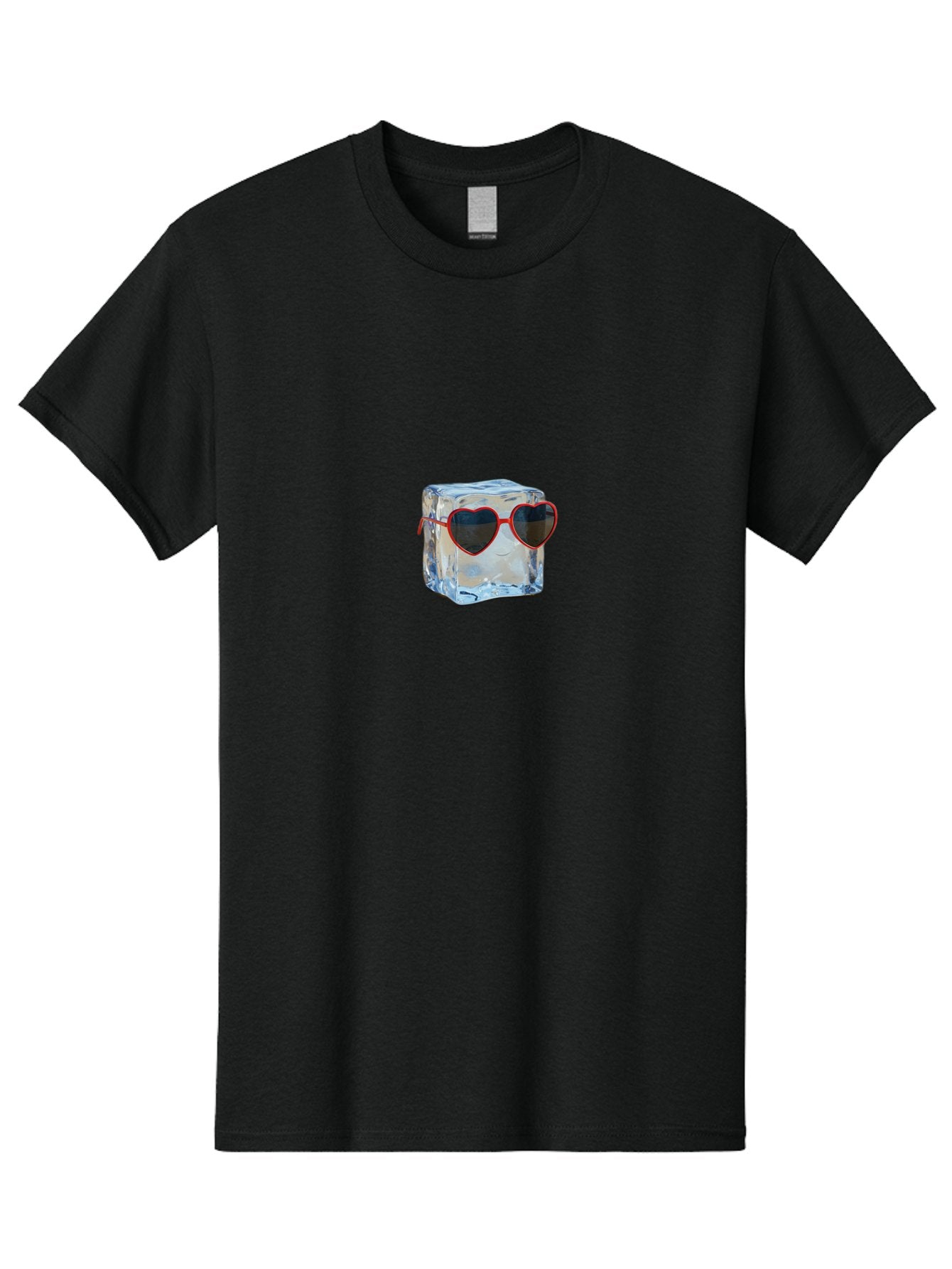Ice-Cube-Wearing-Heart-Shaped-Sunglasses Men'S Graphic Tee, 100% Cotton, Comfortable Casual Summer Wear, Machine Washable, Vintage Camera, Old Camera, Antique Camera, Black Camera, Classic Photography, Photography Equipment, Nostalgic Device, Bak760 3