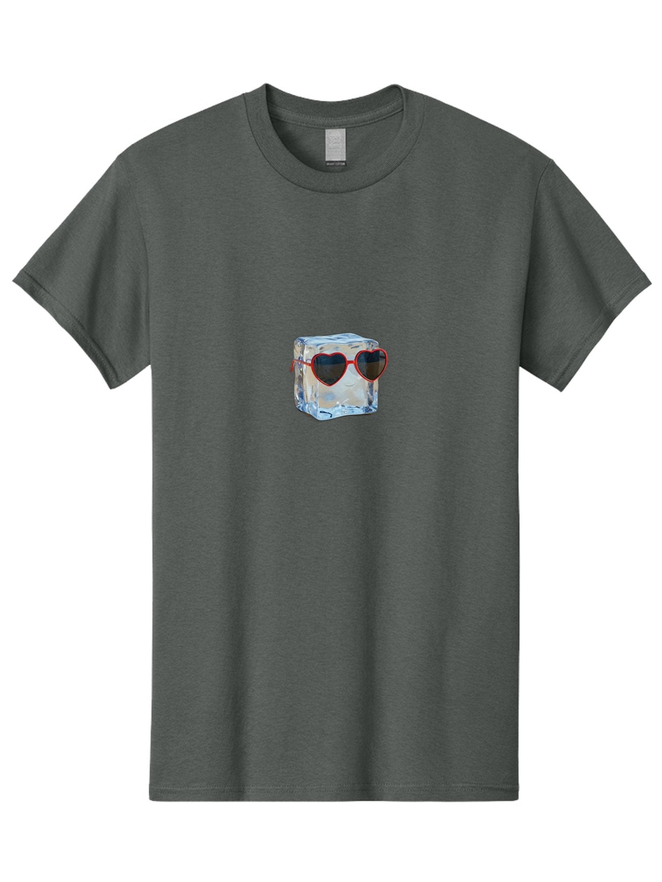 Ice-Cube-Wearing-Heart-Shaped-Sunglasses Men'S Graphic Tee, 100% Cotton, Comfortable Casual Summer Wear, Machine Washable, Vintage Camera, Old Camera, Antique Camera, Black Camera, Classic Photography, Photography Equipment, Nostalgic Device, Bak760 10