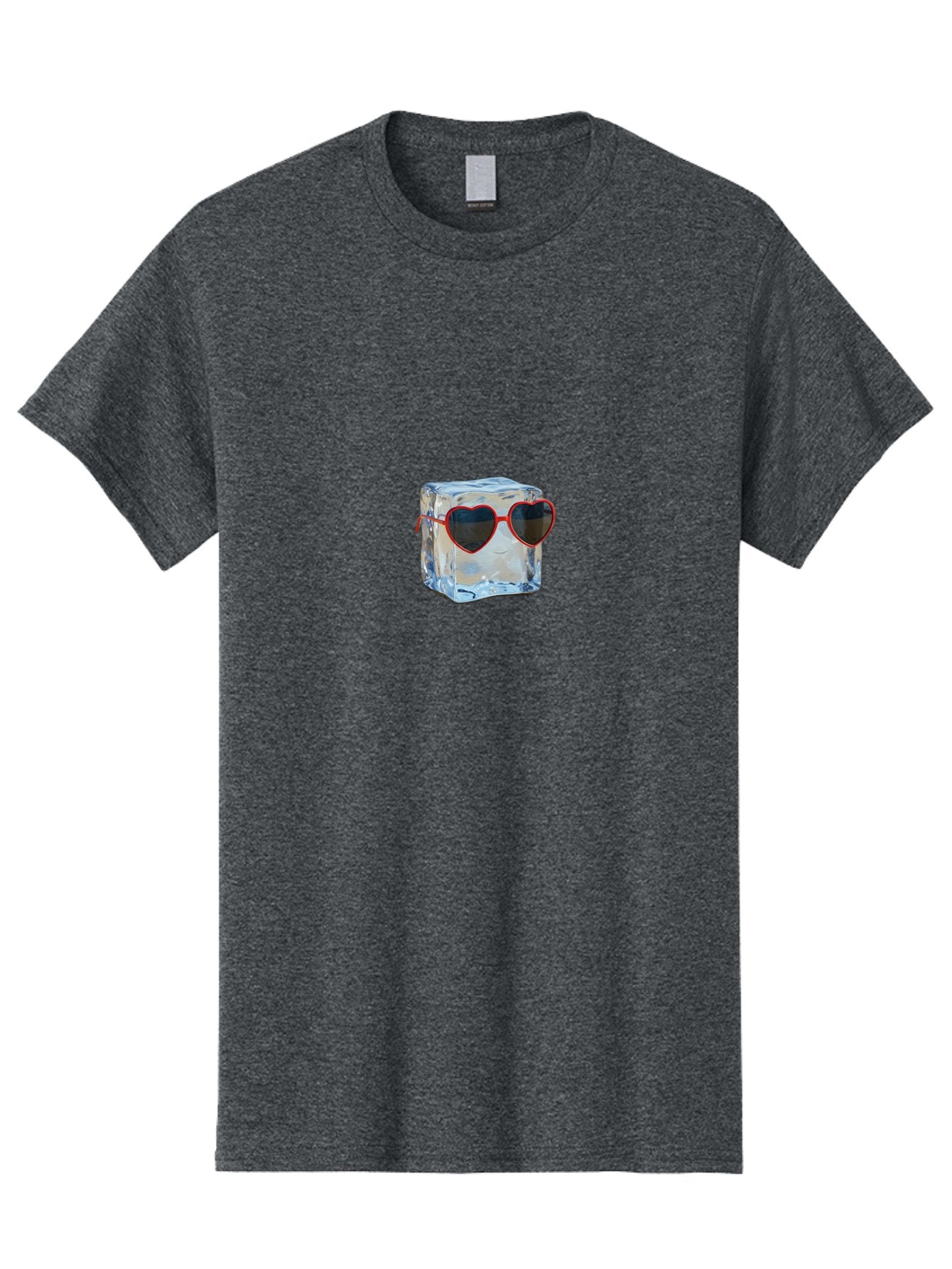 Ice-Cube-Wearing-Heart-Shaped-Sunglasses Men'S Graphic Tee, 100% Cotton, Comfortable Casual Summer Wear, Machine Washable, Vintage Camera, Old Camera, Antique Camera, Black Camera, Classic Photography, Photography Equipment, Nostalgic Device, Bak760 7