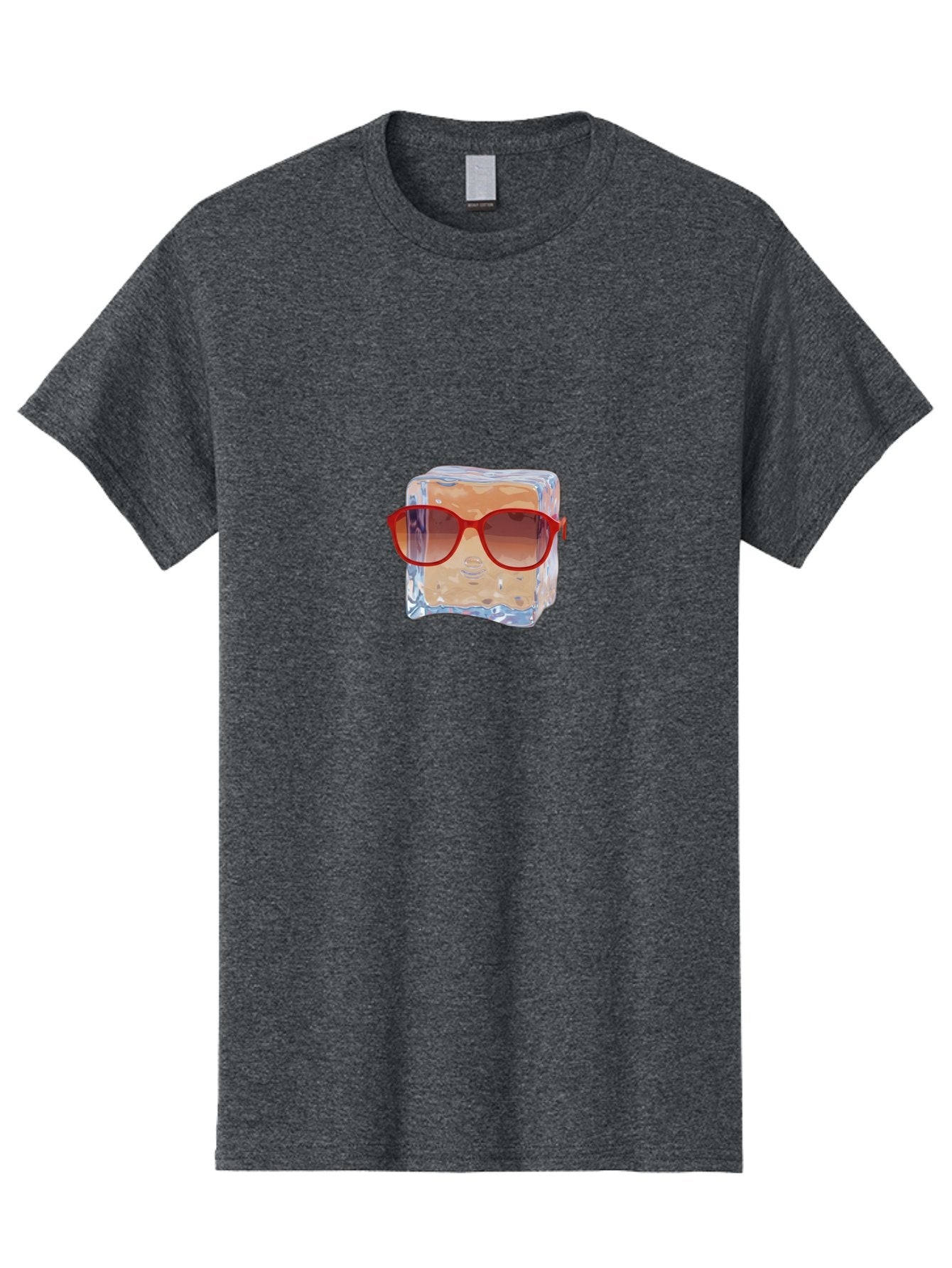 Ice-Cube-With-Red-Sunglasses Men'S Graphic Tee, 100% Cotton, Comfortable Casual Summer Wear, Machine Washable, Vintage Camera, Old Camera, Antique Camera, Black Camera, Classic Photography, Photography Equipment, Nostalgic Device, Film Camera, Bak761 11