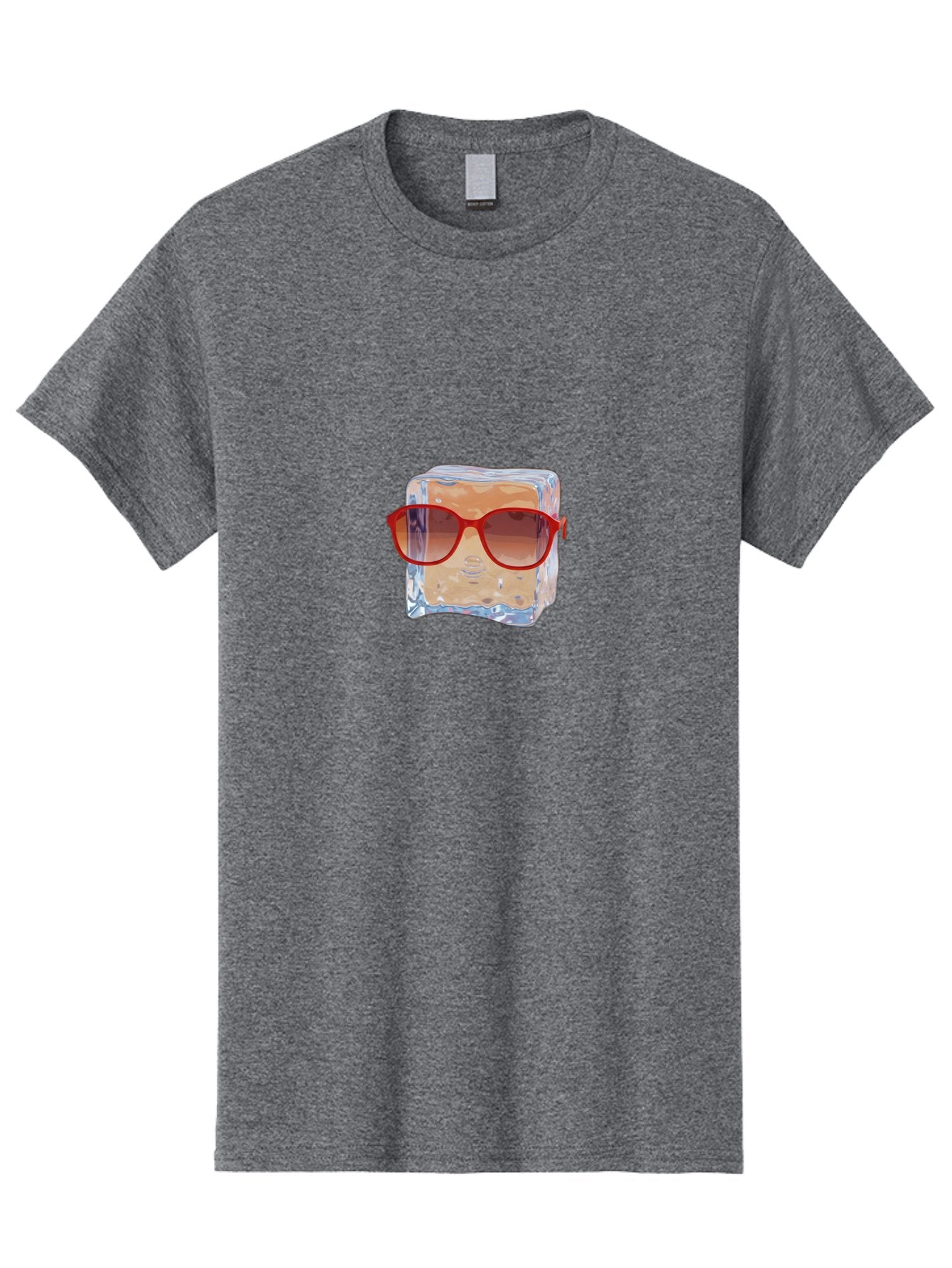 Ice-Cube-With-Red-Sunglasses Men'S Graphic Tee, 100% Cotton, Comfortable Casual Summer Wear, Machine Washable, Vintage Camera, Old Camera, Antique Camera, Black Camera, Classic Photography, Photography Equipment, Nostalgic Device, Film Camera, Bak761 6