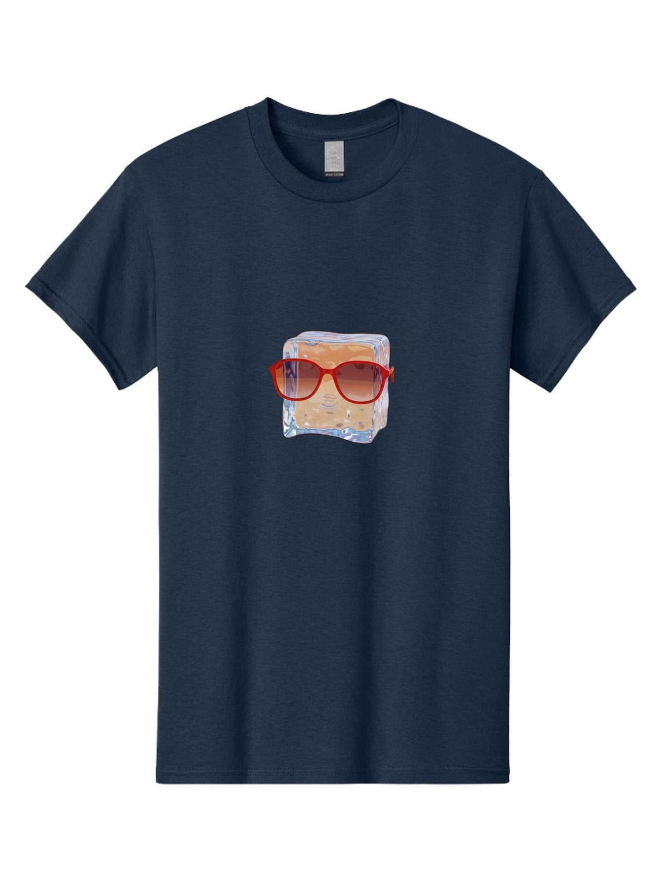 Ice-Cube-With-Red-Sunglasses Men'S Graphic Tee, 100% Cotton, Comfortable Casual Summer Wear, Machine Washable, Vintage Camera, Old Camera, Antique Camera, Black Camera, Classic Photography, Photography Equipment, Nostalgic Device, Film Camera, Bak761 5