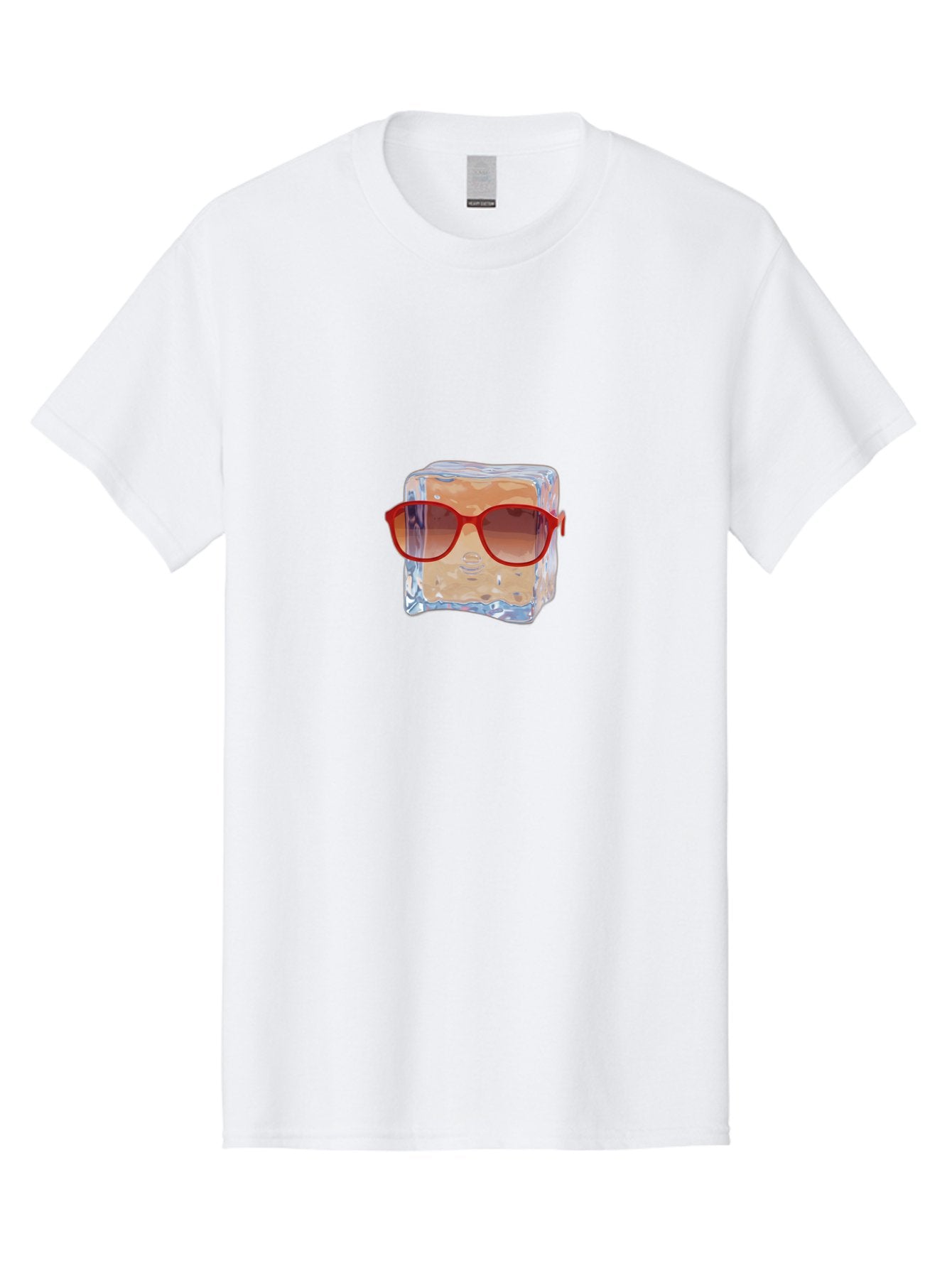 Ice-Cube-With-Red-Sunglasses Men'S Graphic Tee, 100% Cotton, Comfortable Casual Summer Wear, Machine Washable, Vintage Camera, Old Camera, Antique Camera, Black Camera, Classic Photography, Photography Equipment, Nostalgic Device, Film Camera, Bak761 7