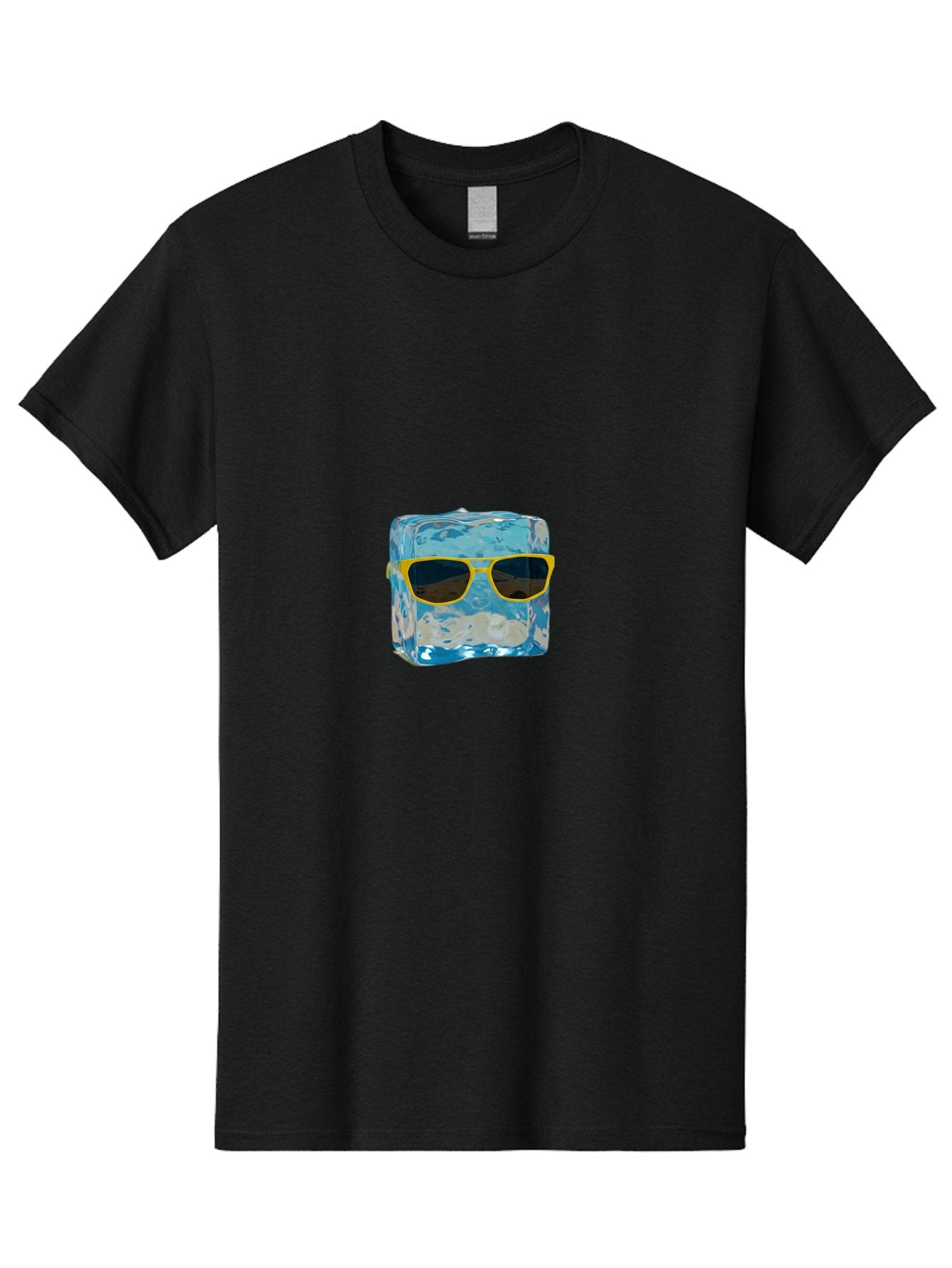 Ice-Cube-With-Sunglasses-2 Men'S Graphic Tee, 100% Cotton, Comfortable Casual Summer Wear, Machine Washable, Vintage Camera, Old Camera, Antique Camera, Black Camera, Classic Photography, Photography Equipment, Nostalgic Device, Film Camera, Bak763 14