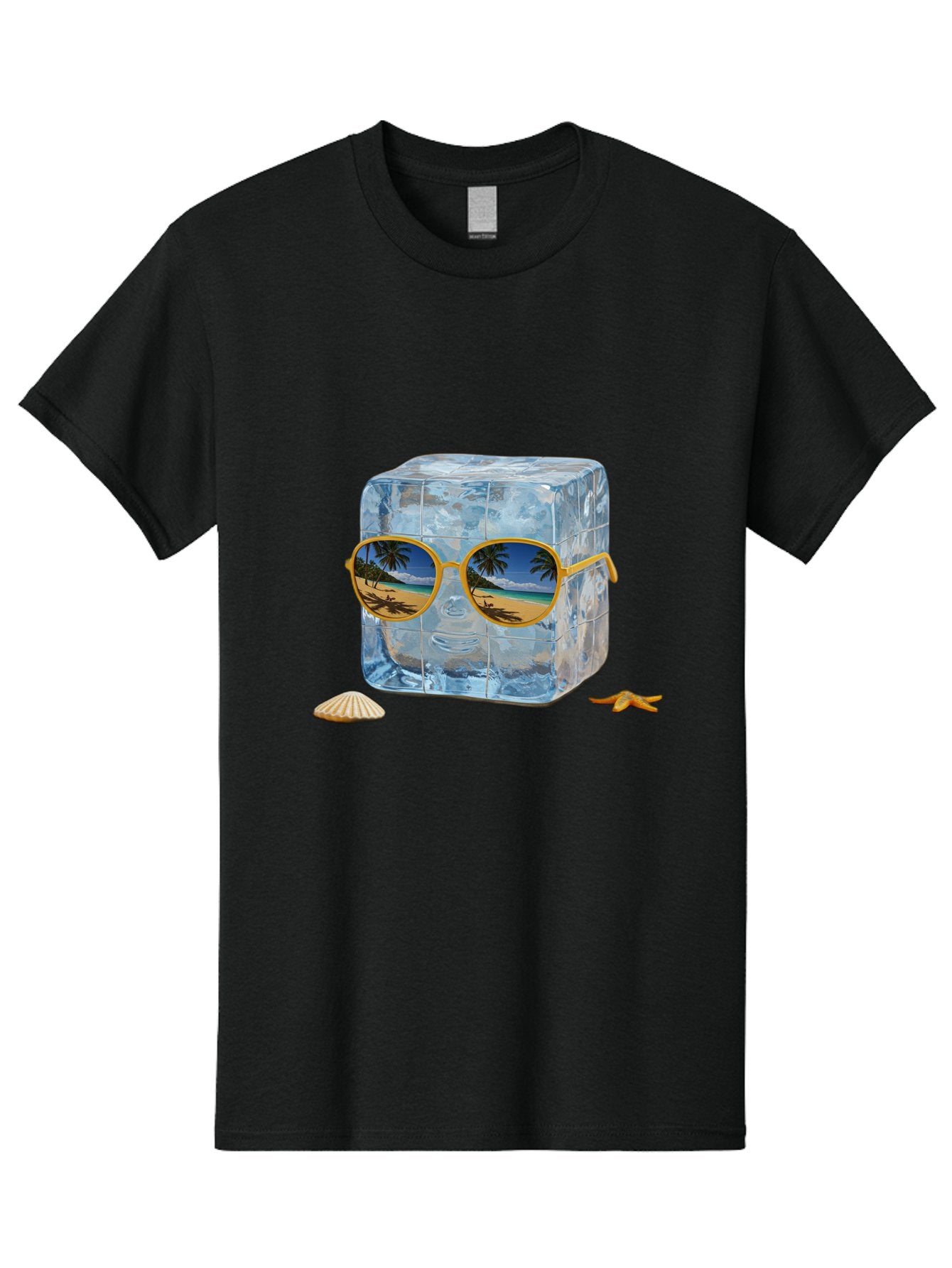 Ice-Cube-With-Sunglasses-3 Men'S Graphic Tee, 100% Cotton, Comfortable Casual Summer Wear, Machine Washable, Vintage Camera, Old Camera, Antique Camera, Black Camera, Classic Photography, Photography Equipment, Nostalgic Device, Film Camera, Bak764 6