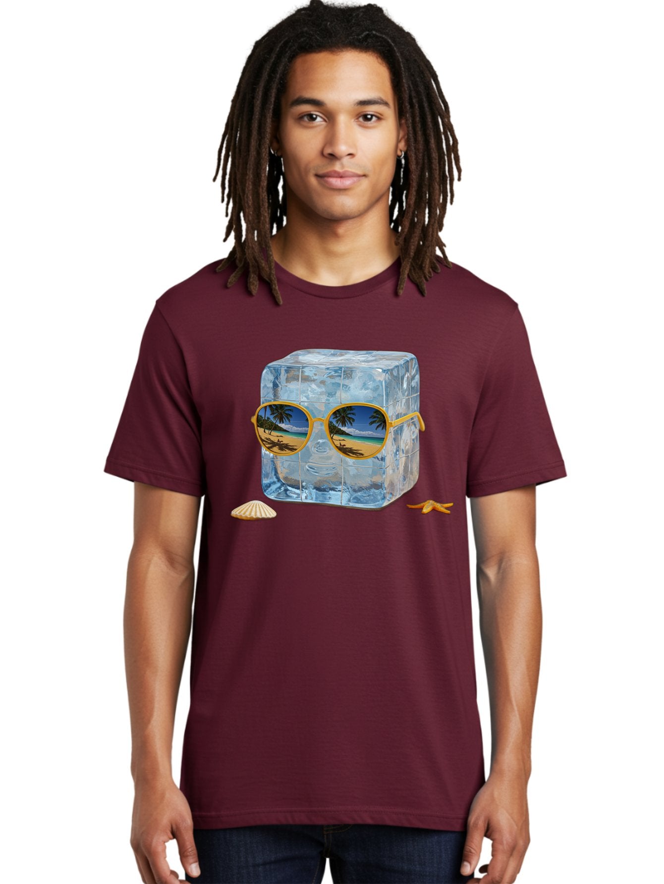 Ice-Cube-With-Sunglasses-3 Men'S Graphic Tee, 100% Cotton, Comfortable Casual Summer Wear, Machine Washable, Vintage Camera, Old Camera, Antique Camera, Black Camera, Classic Photography, Photography Equipment, Nostalgic Device, Film Camera, Bak764 30