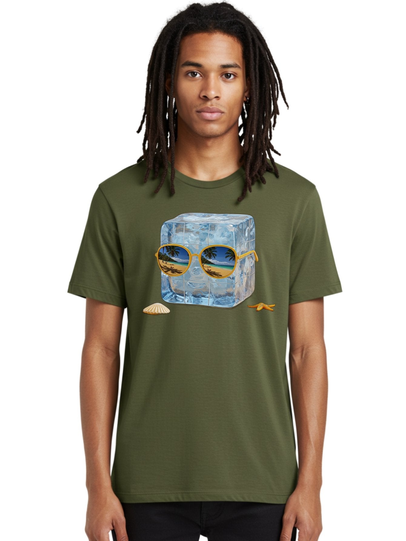Ice-Cube-With-Sunglasses-3 Men'S Graphic Tee, 100% Cotton, Comfortable Casual Summer Wear, Machine Washable, Vintage Camera, Old Camera, Antique Camera, Black Camera, Classic Photography, Photography Equipment, Nostalgic Device, Film Camera, Bak764 17
