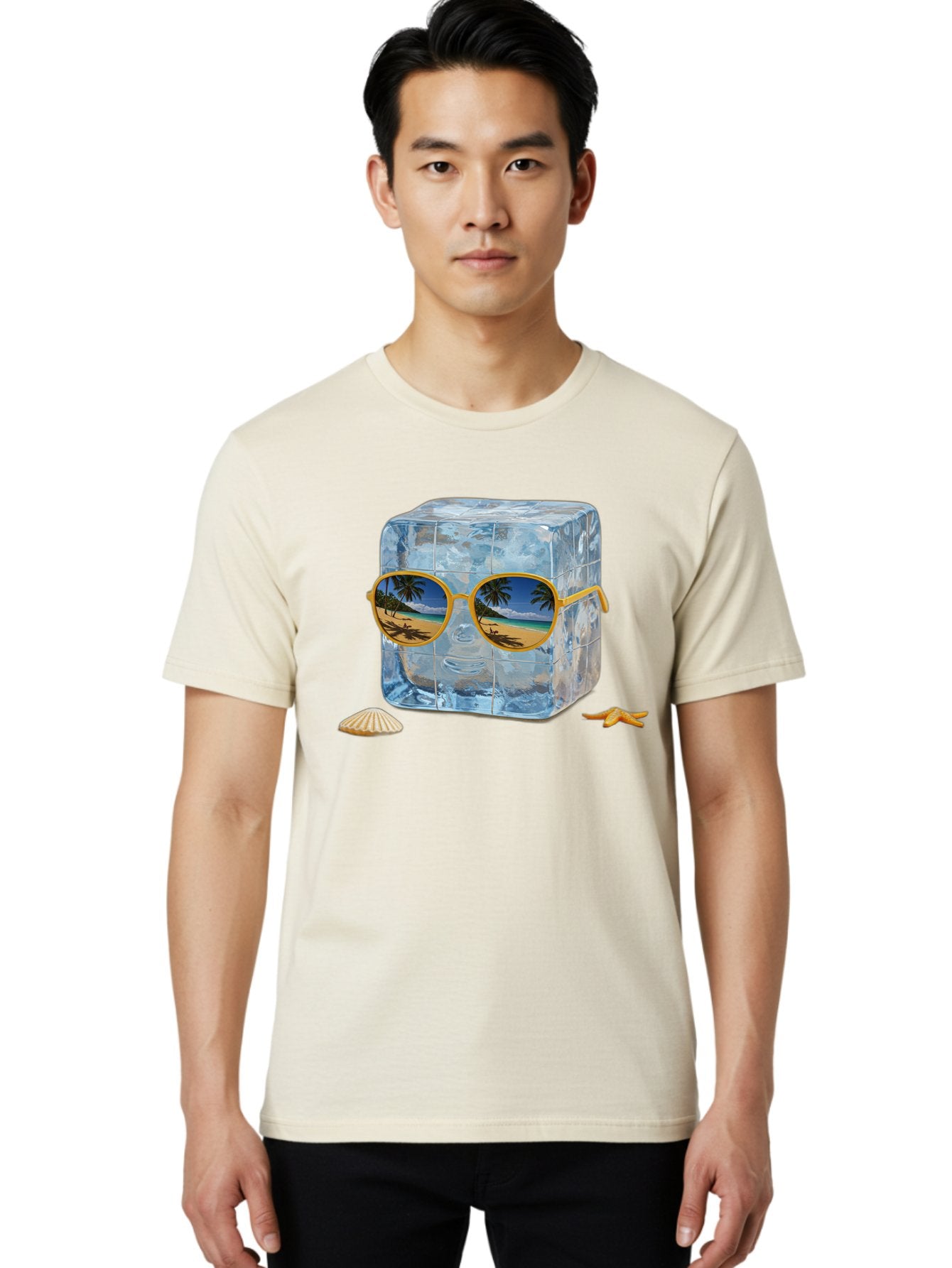 Ice-Cube-With-Sunglasses-3 Men'S Graphic Tee, 100% Cotton, Comfortable Casual Summer Wear, Machine Washable, Vintage Camera, Old Camera, Antique Camera, Black Camera, Classic Photography, Photography Equipment, Nostalgic Device, Film Camera, Bak764 19