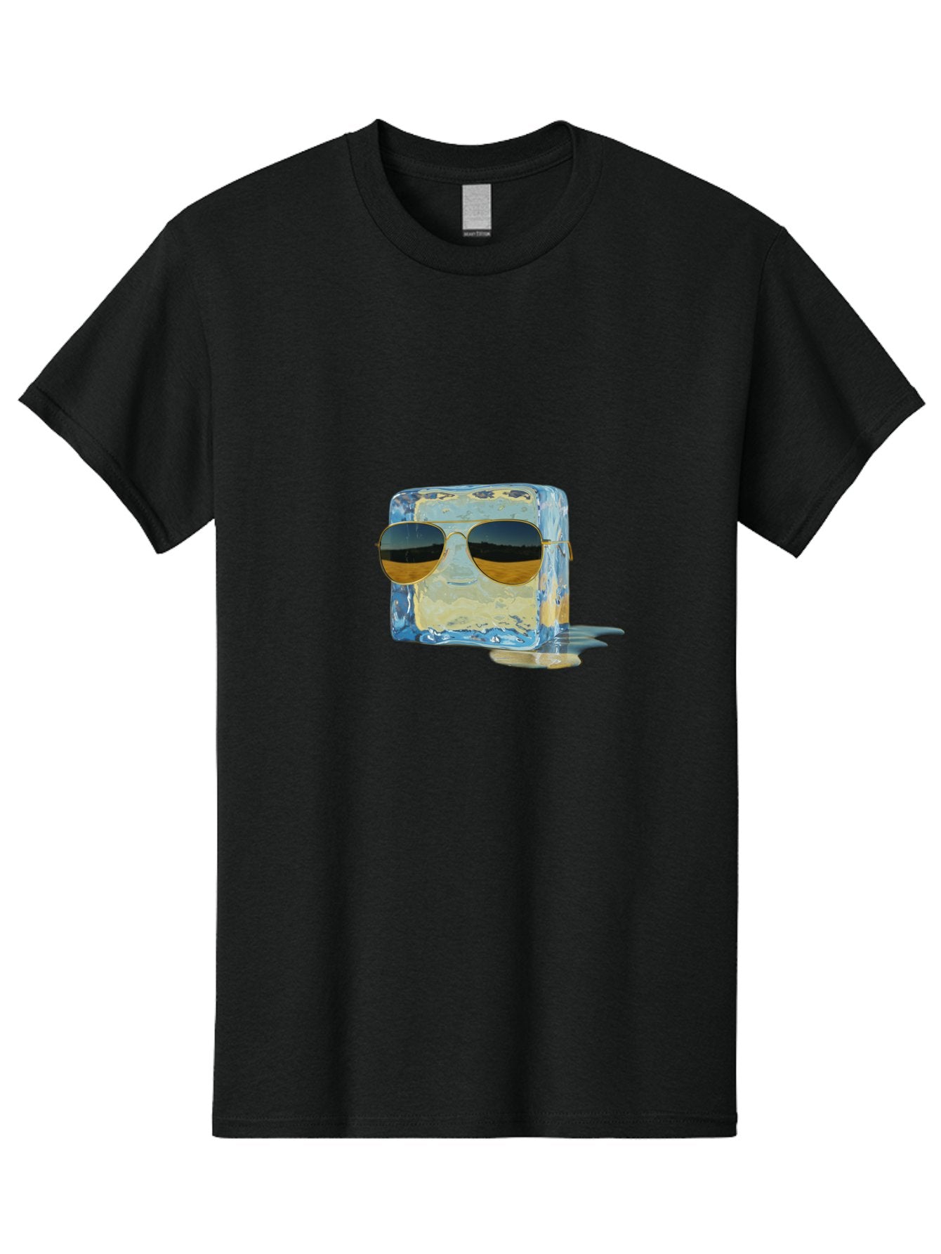 Ice-Cube-With-Sunglasses Men'S Graphic Tee, 100% Cotton, Comfortable Casual Summer Wear, Machine Washable, Vintage Camera, Old Camera, Antique Camera, Black Camera, Classic Photography, Photography Equipment, Nostalgic Device, Film Camera, Bak765 10